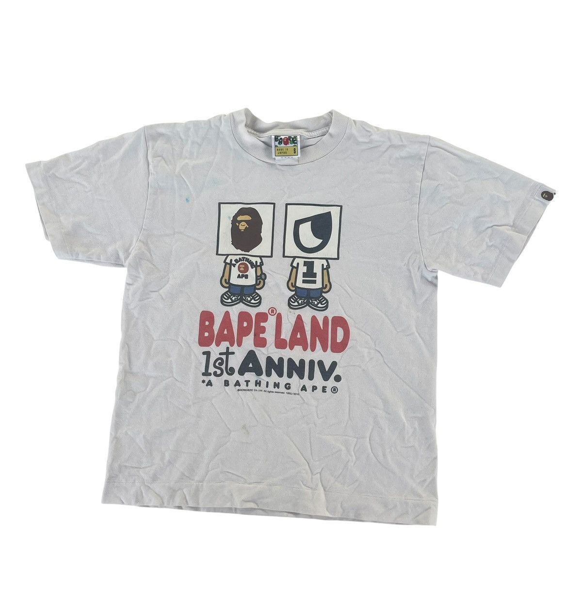 Bape Vintage A Bathing Ape BAPE Lang 1st Anniversary Shirt Tee Size US S / EU 44-46 / 1 - 1 Thumbnail