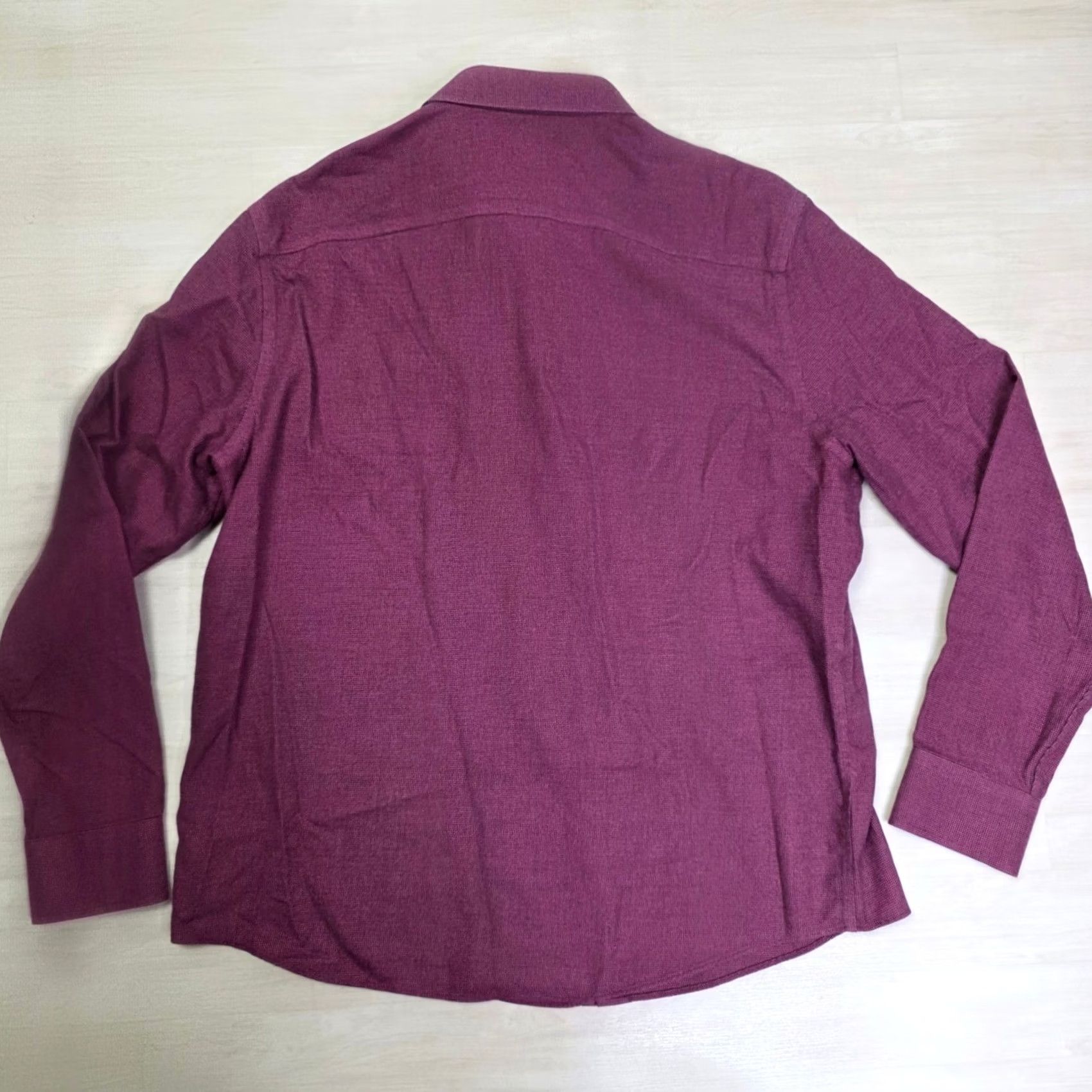 UNTUCKit UNTUCKit Slim Fit Burgundy Long Sleeve Button Down Shirt Cotton XXL Men’s Button-Up Shirt Size US XXL / EU 58 / 5 - 2 Thumbnail