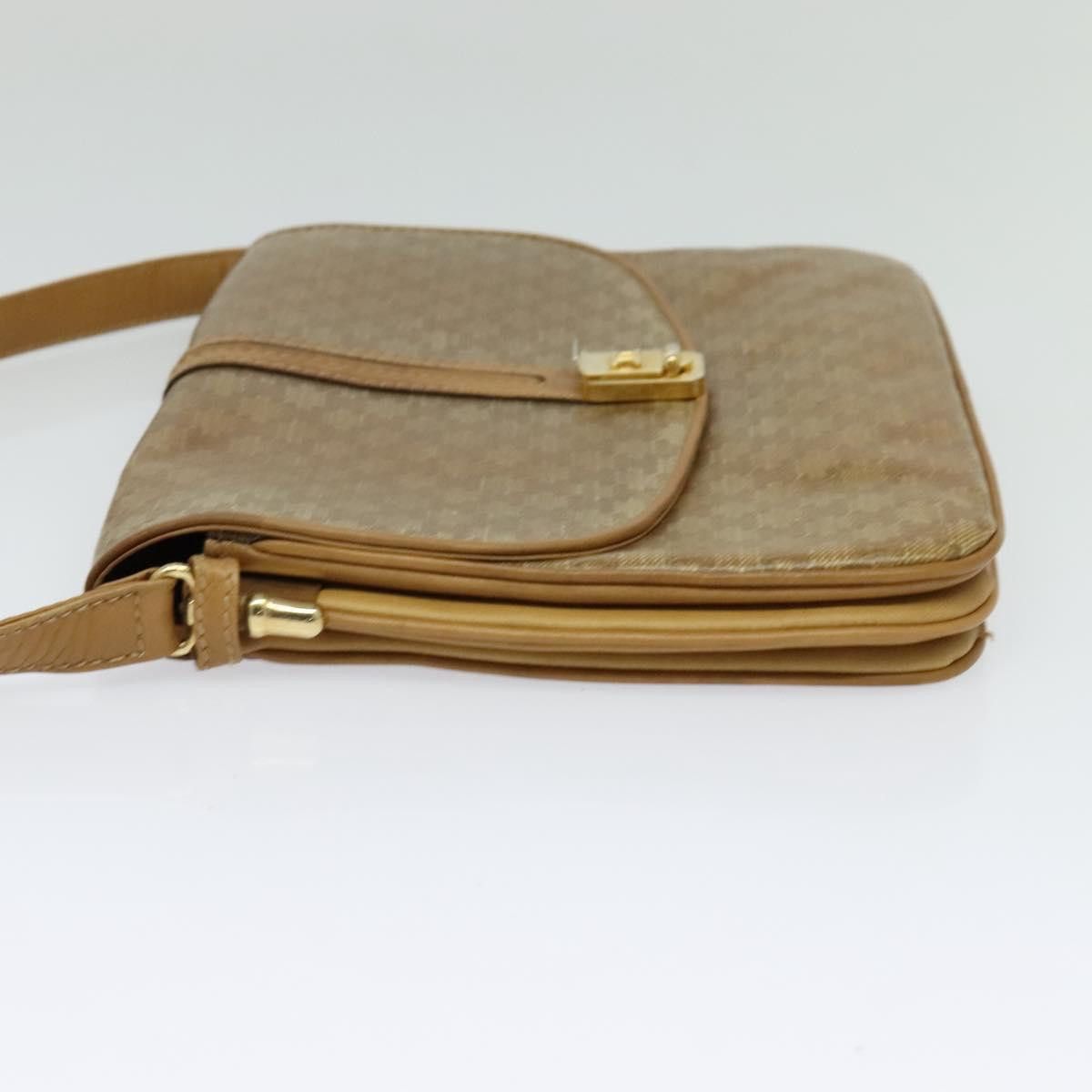 Celine CELINE Macadam Canvas Shoulder Bag Pvc Beige Gold Size ONE SIZE - 4 Thumbnail