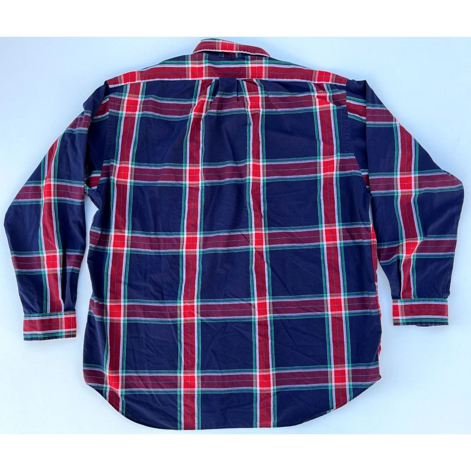 Ralph Lauren VINTAGE Ralph Lauren Golf Button-Down Shirt XL Men’s Plaid Long Sleeve Tilden Cotton Pocketed Shirt Size US XL / EU 56 / 4 - 2 Thumbnail