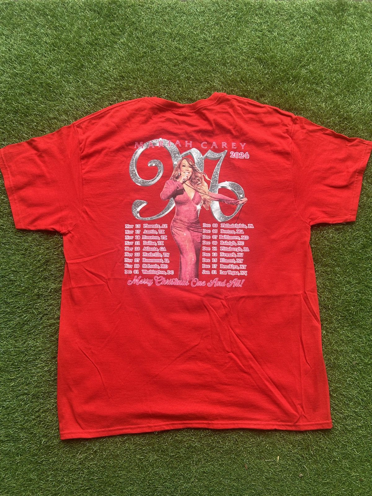 Rap Tees Mariah Carey 2024 “It’s Time!” Merry Christmas T-Shirt Size US XL / EU 56 / 4 - 3 Thumbnail