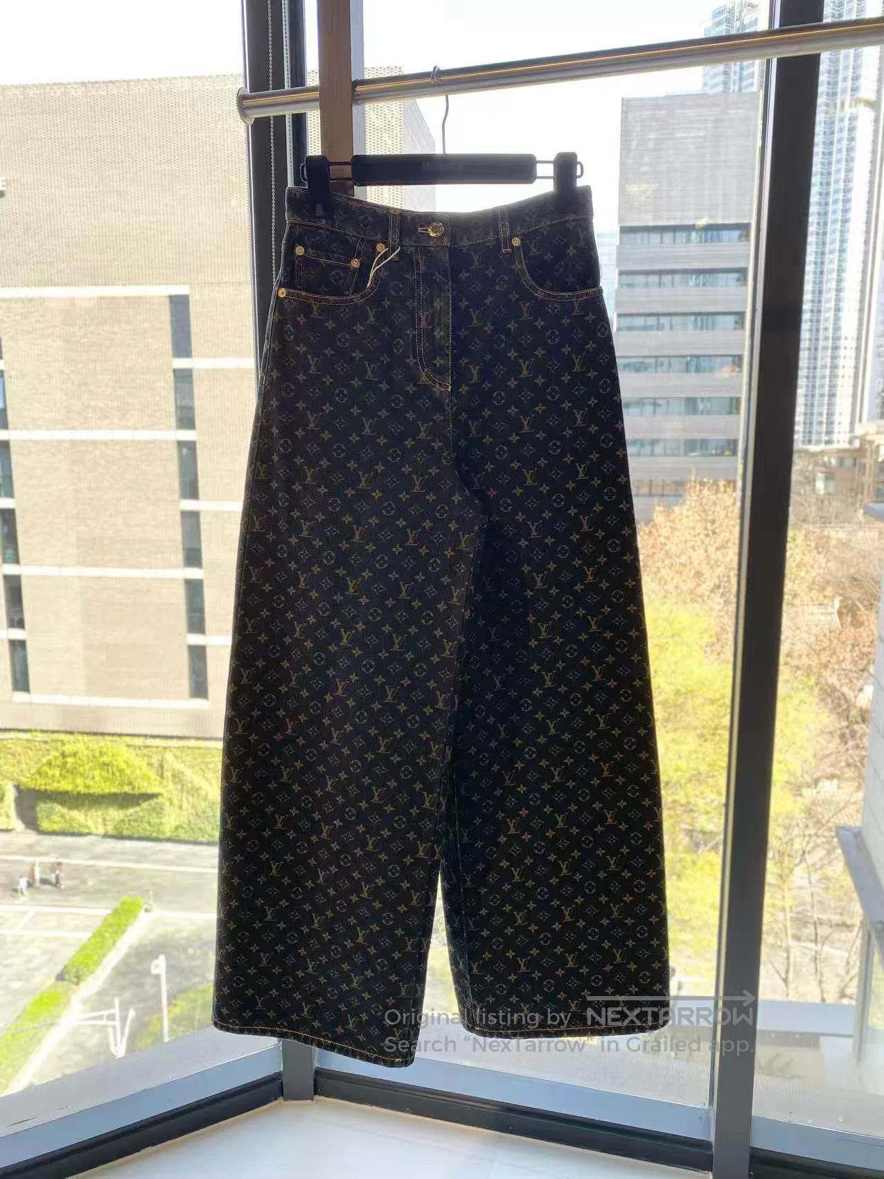 Louis Vuitton Louis Vuitton 25SS brown presby-print jeans| Size 42" / US 20 - 2 Thumbnail
