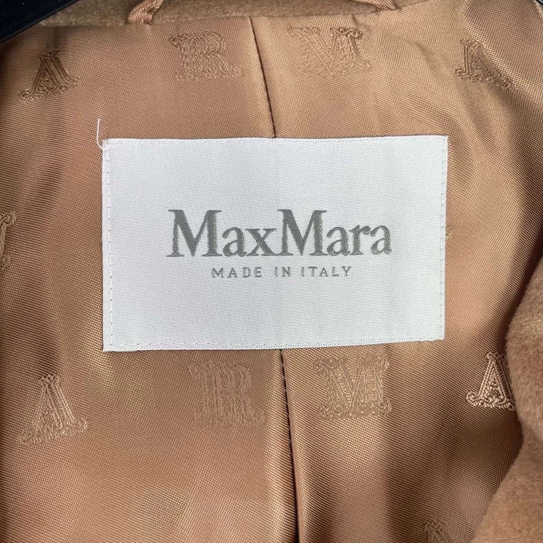 Max Mara Max Mara Wool cropped double-breasted coat Camel Size S / US 4 / IT 40 - 3 Thumbnail