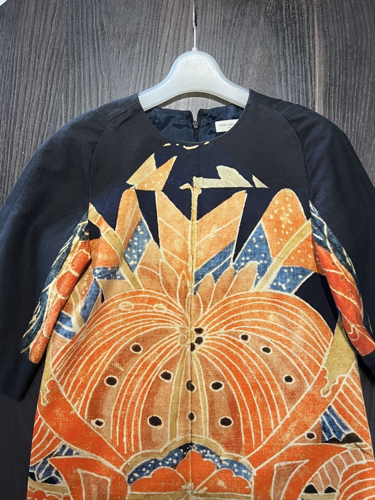 Dries Van Noten DRIES VAN NOTEN Women FW12 Japanese Print Tunic Dress Size S / US 4 / IT 40 - 3 Thumbnail