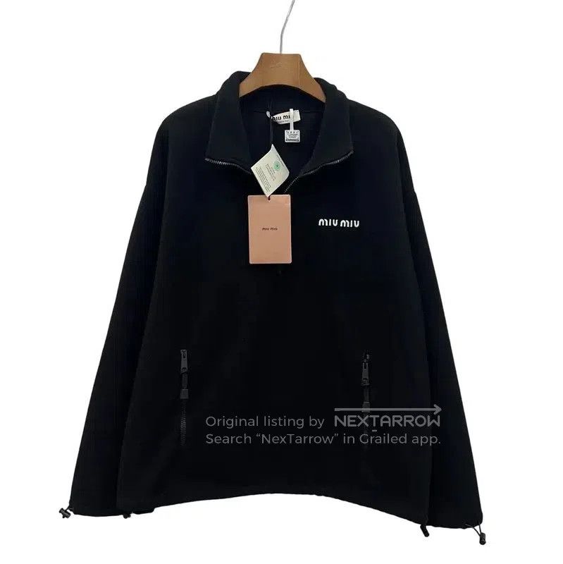 Miu Miu Miu Miu Black Women's Sweatshirt Size S . Size S / US 4 / IT 40 - 2 Thumbnail