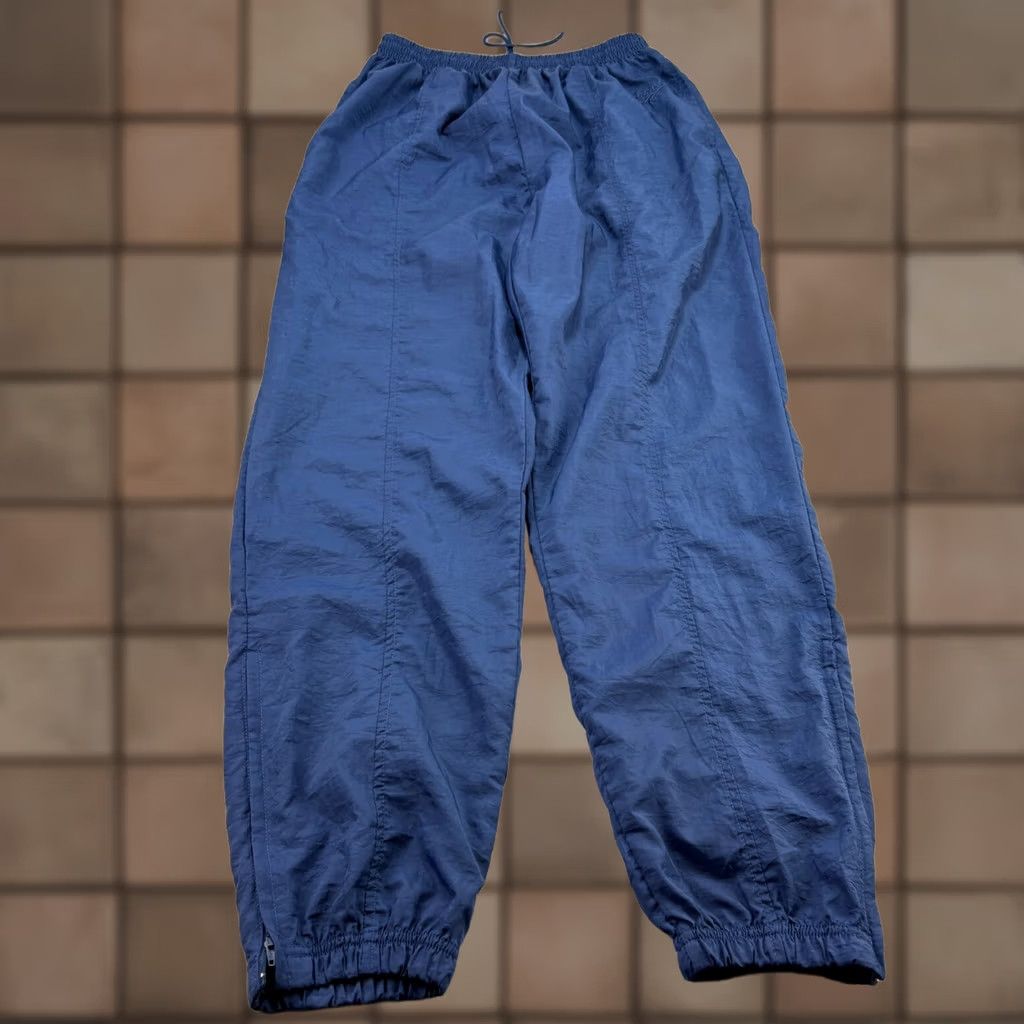 Reebok VINTAGE Reebok Jogger Track Pants Mens L Blue 90s Stretch Tapered Athletic Casual Pants Mens Size US 33 - 1 Thumbnail