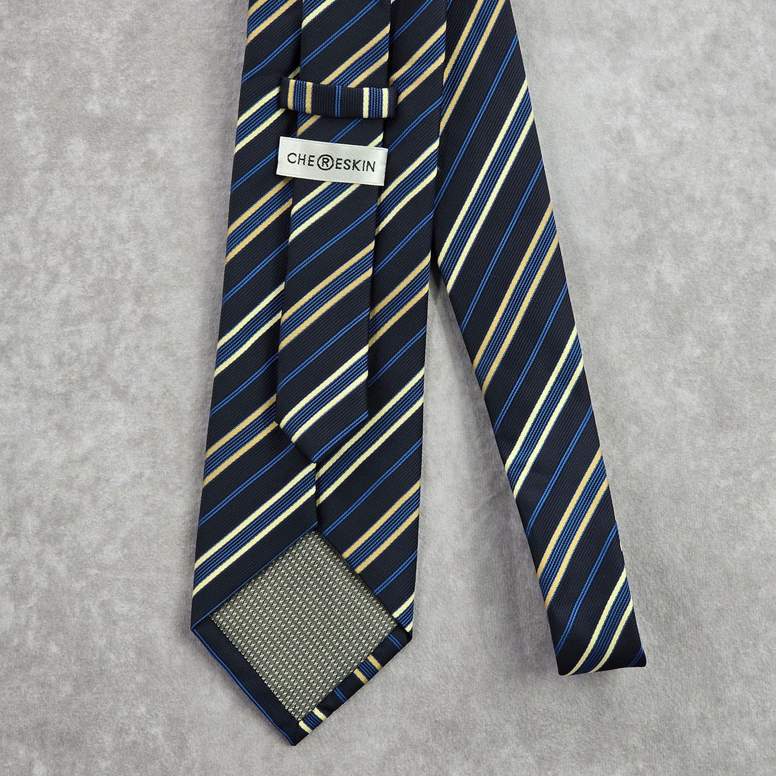 Other Chereskin Blue Gold Stripe Repp Executive Neck Tie Men's Size 28 - 3 Thumbnail