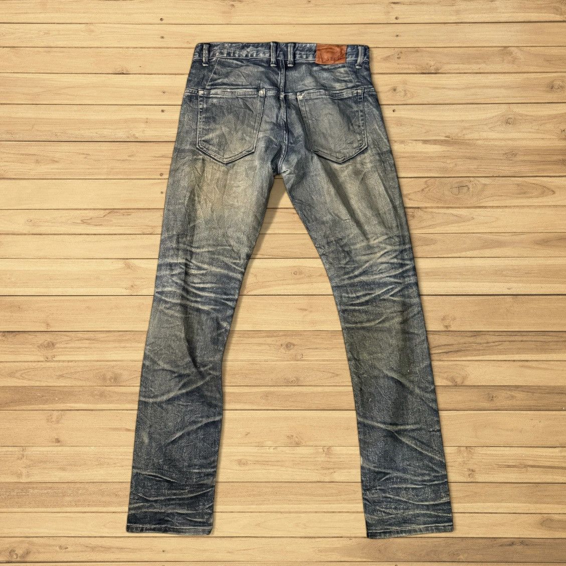 If Six Was Nine Vintage Archival 90s Seed Distressed Trashed Dirty Pants Size US 30 / EU 46 - 2 Thumbnail