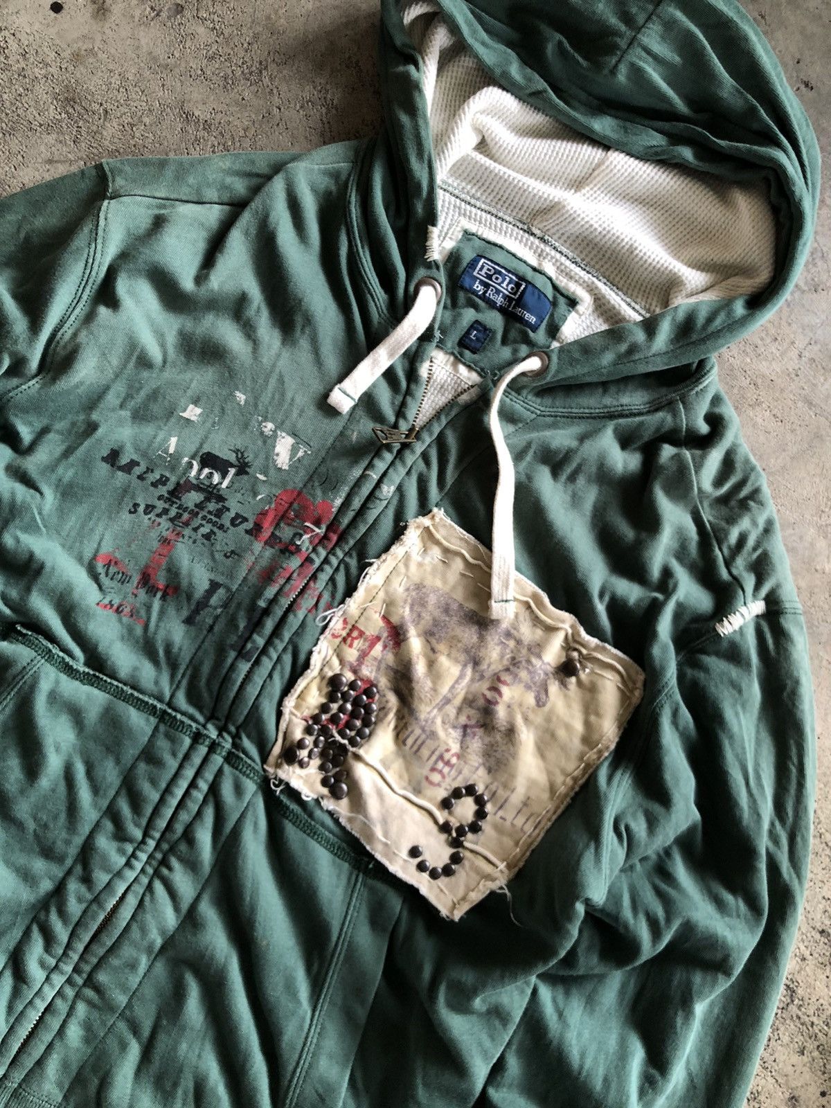 Polo Ralph Lauren VTG POLO RALPH LAUREN ZIP HOODIE Size US L / EU 52-54 / 3 - 4 Thumbnail