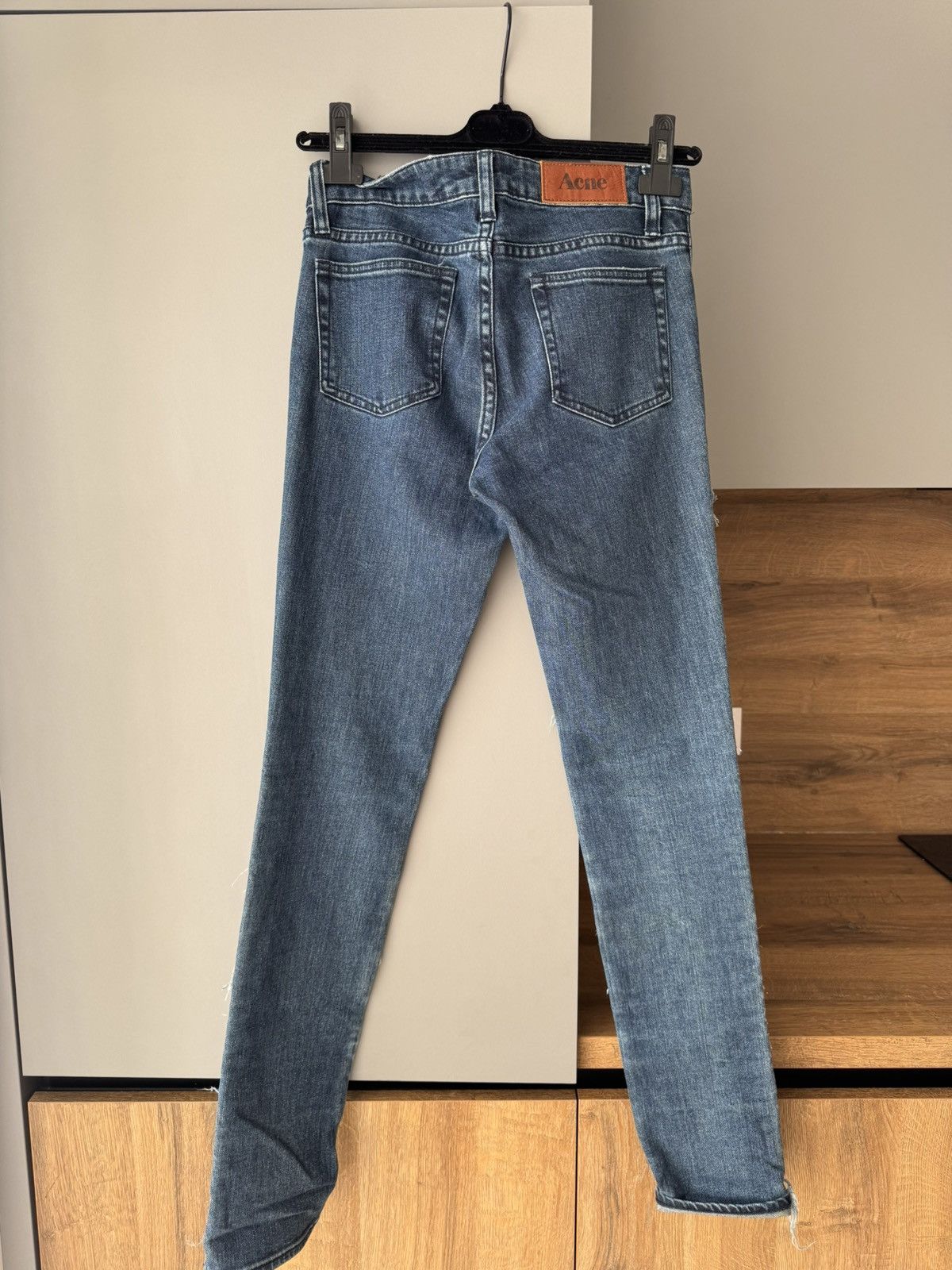 Acne Studios × Jean Acne AW10 Kex Slice Denim Collage Jeans Size 36 Low-Waist Size 25" / US 0 / IT 36 - 6 Thumbnail