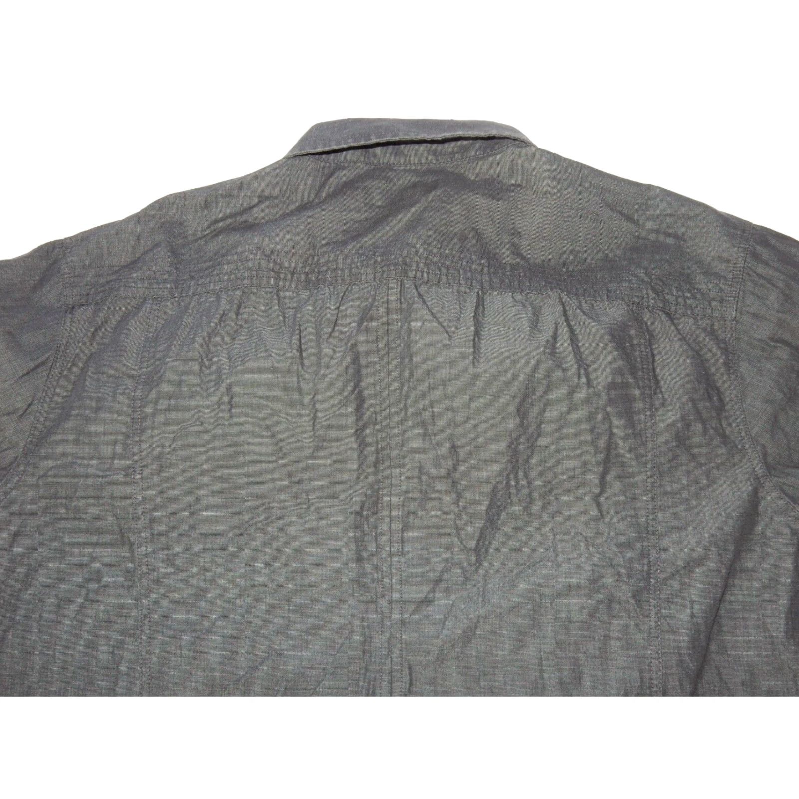 Incu VINTAGE INC Men's Button-Front Shirt Long Sleeve Size XXL Gray Cotton 90s Casual Mens Size US XXL / EU 58 / 5 - 3 Thumbnail