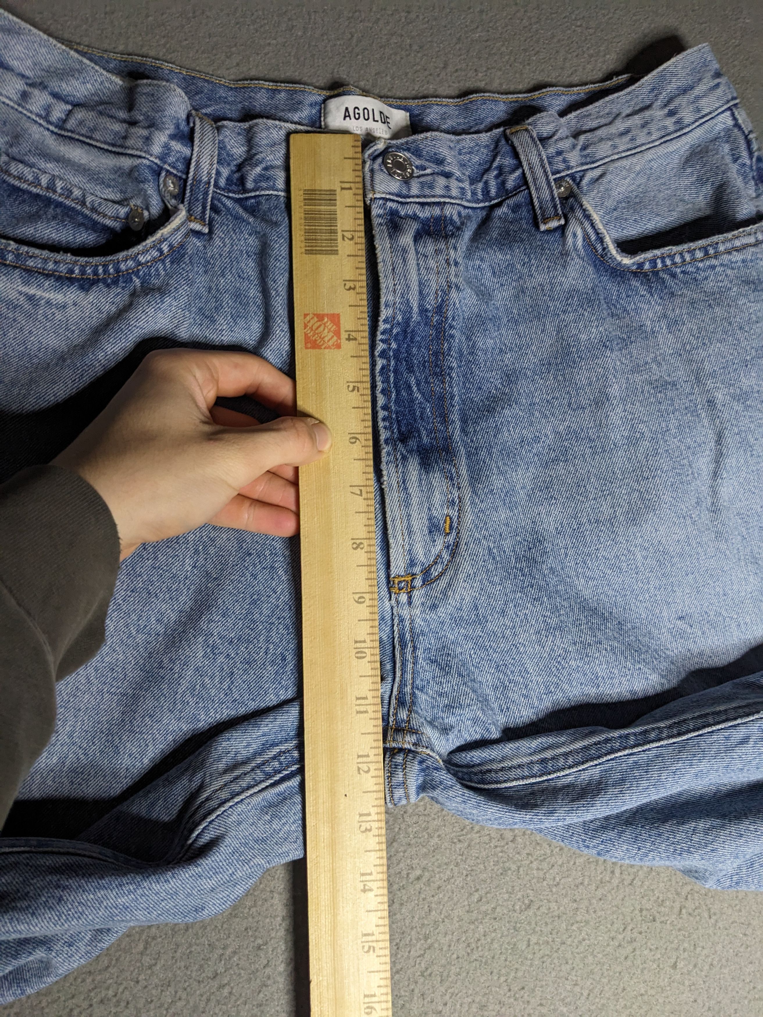 Agolde AGOLDE Vintage Straight Jeans 34x30 Organic Cotton Denim Size 34" / US 12 / IT 48 - 15 Thumbnail