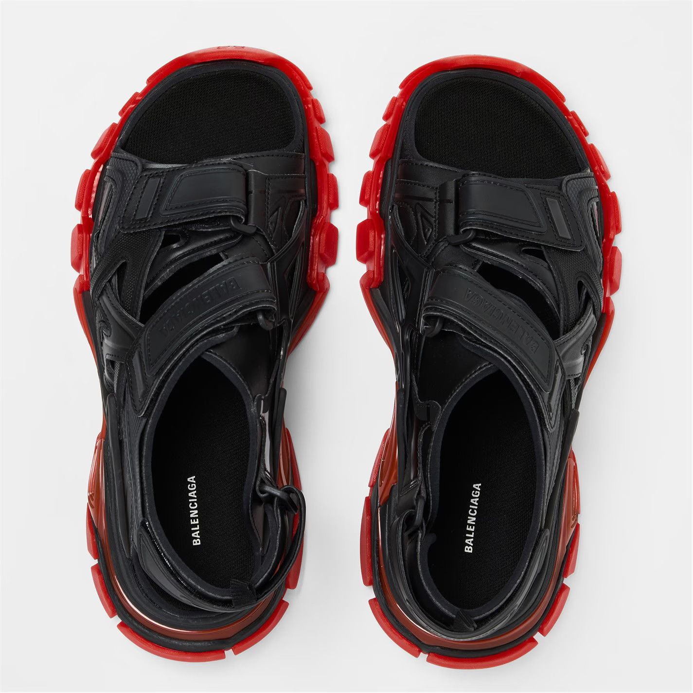 Balenciaga o1g2r1mq0226 Track Sandals In Black Size US 12 / EU 45 - 5 Thumbnail