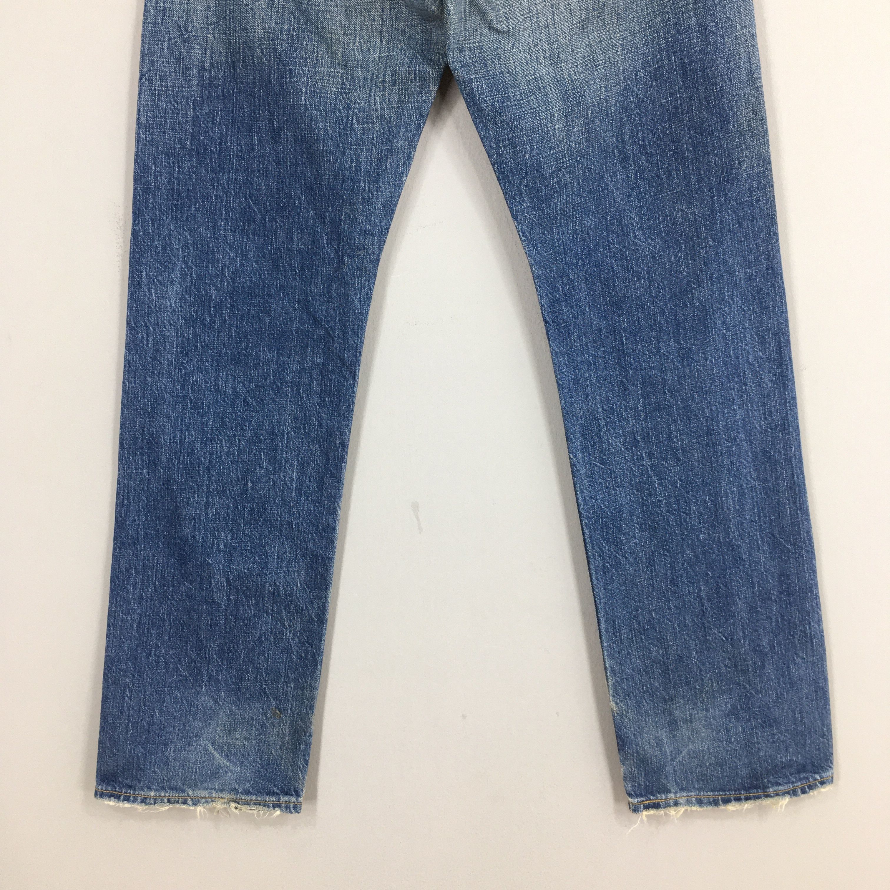 Levi's Size 28x30.5 Vintage 90s Levi's 501 Faded Blue Jeans S1214 Size US 28 / EU 44 - 10 Thumbnail