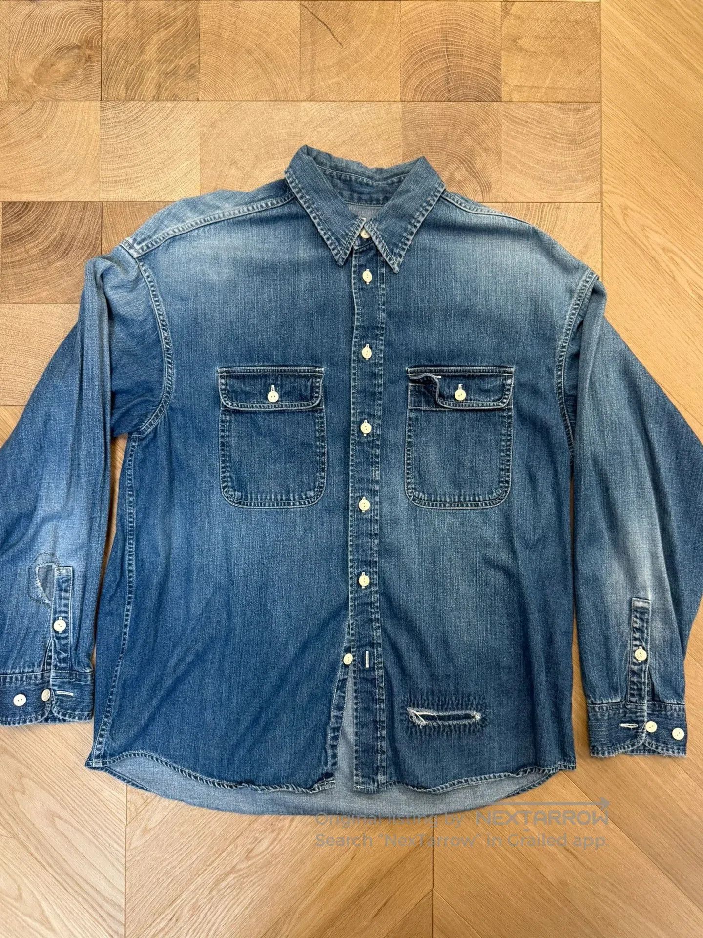 Visvim Visvim 20SS Lumber Shirt Damaged. Size US L / EU 52-54 / 3 - 1 Thumbnail