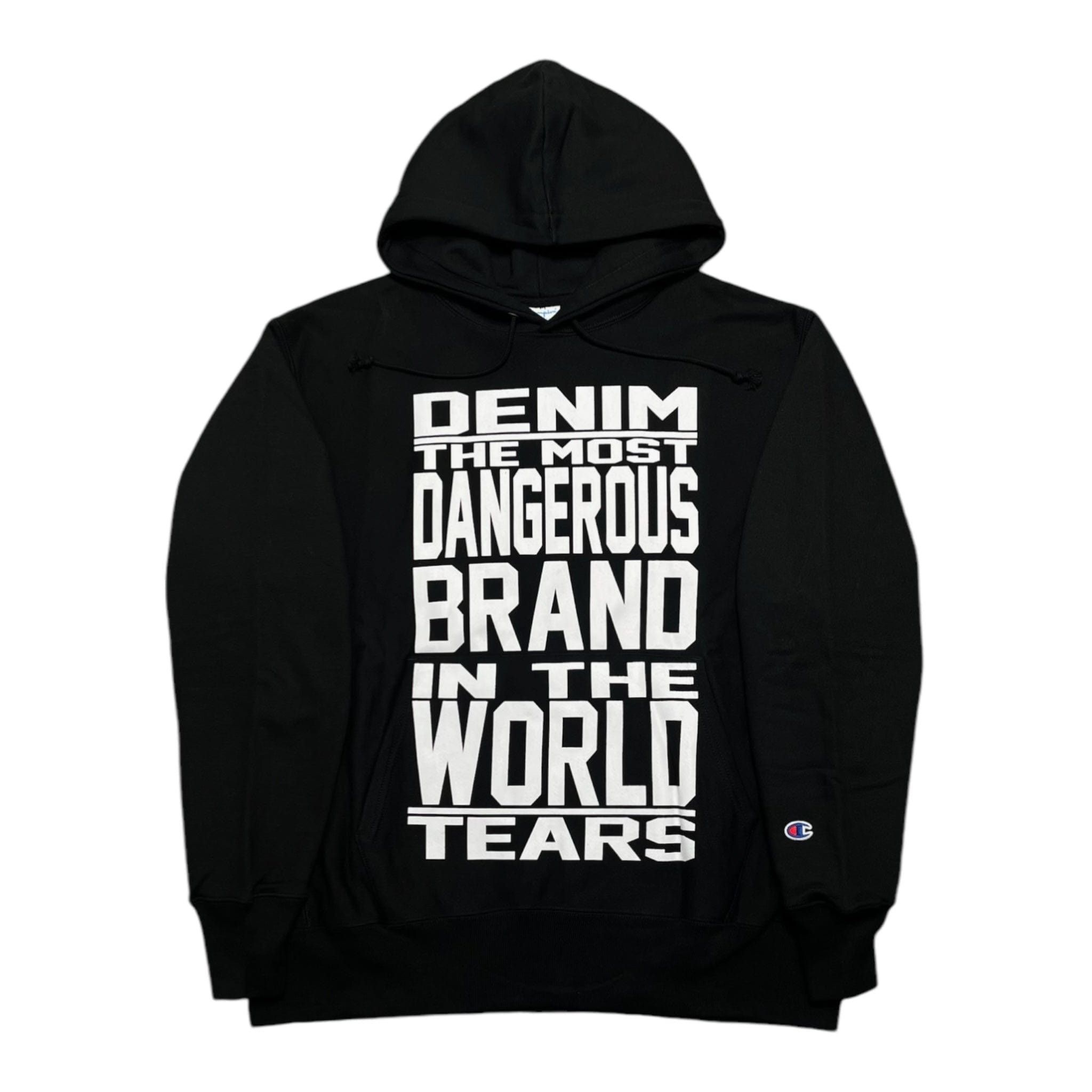 DENIM TEARS Mission Statement Hooded Sweatshirt Black Size US XXL / EU 58 / 5 - 1 Thumbnail