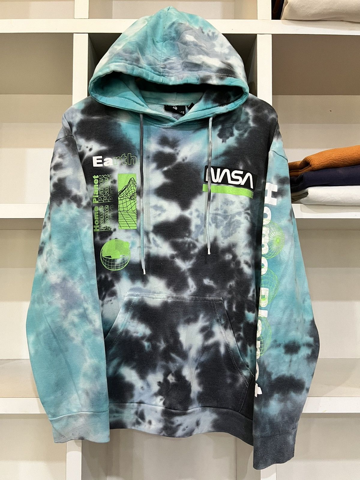 image of Hyper Space Nasa Hoodies in Tie/Dye, Men's (Size Medium)