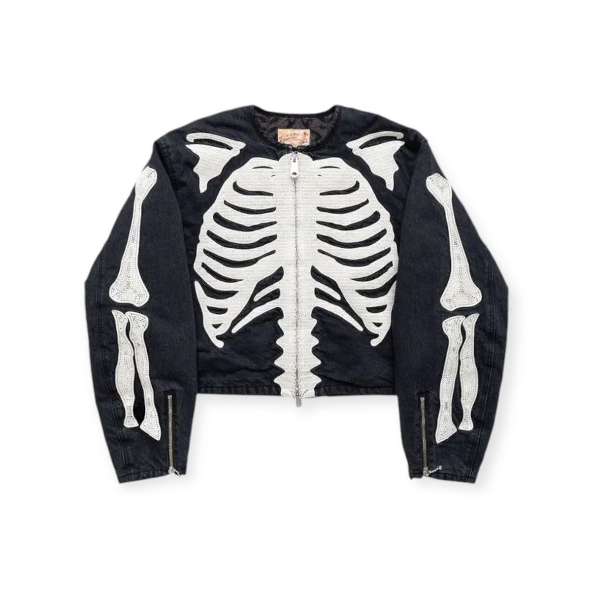 Kapital Skeleton Denim Jacket | Grailed