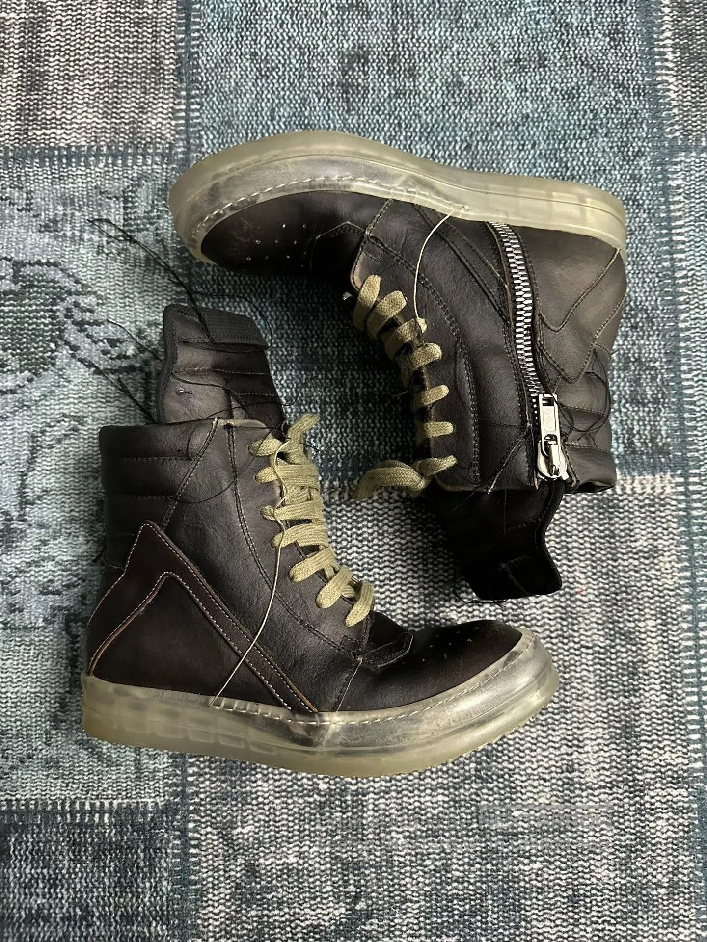 Rick Owens Rick Owens Black Phantom Tassel Inverted Triangle 36. Size US 5 / EU 37 - 1 Thumbnail