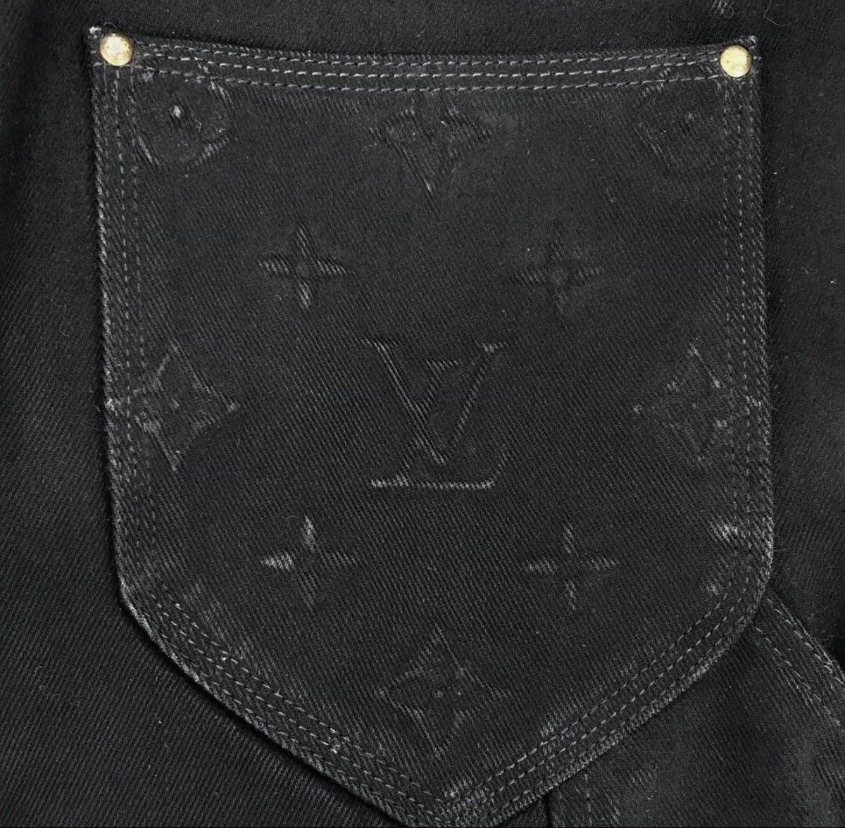 Louis Vuitton Louis Vuitton 32 Carpentry Monogram Denim Jeans Size US 32 / EU 48 - 5 Thumbnail