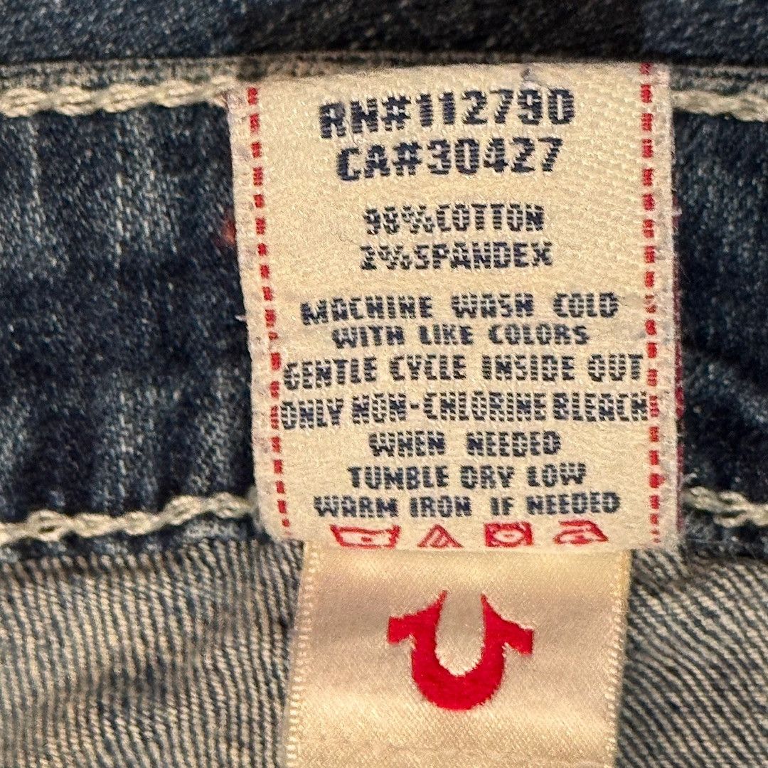 True Religion TRUE RELIGION Vintage Jeans Womens 26 Rainbow Embroidered Size 26" / US 2 / IT 38 - 9 Thumbnail