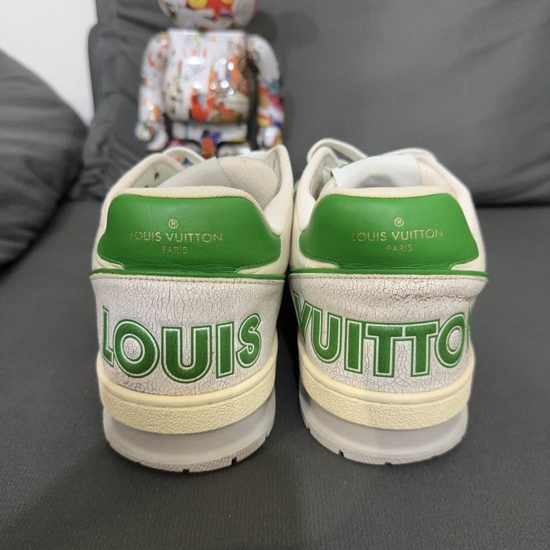 Louis Vuitton Louis Vuitton Vintage Green and White Trainers -2508 Size US 7 / EU 40 - 2 Thumbnail