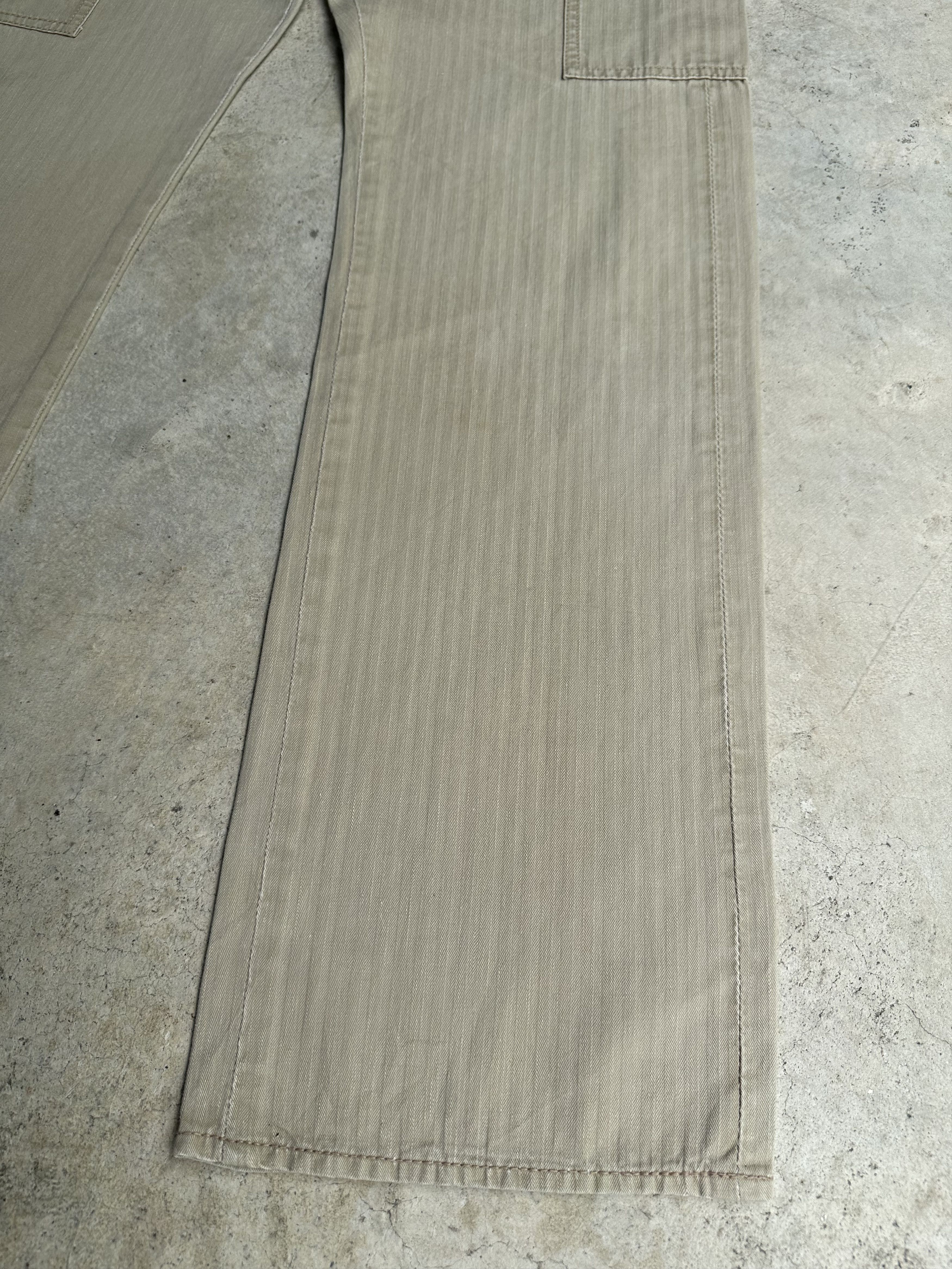Freewheelers Japanese Brand R.J.B Herringbone Twill Cargo Trousers Pants Size US 30 / EU 46 - 11 Thumbnail