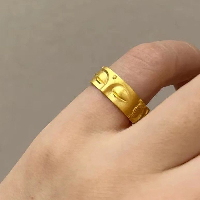 Jewelry Buddhism Jewelry Rings Open Size Chrome Ring (Size 7-13) Size ONE SIZE - 1 Thumbnail