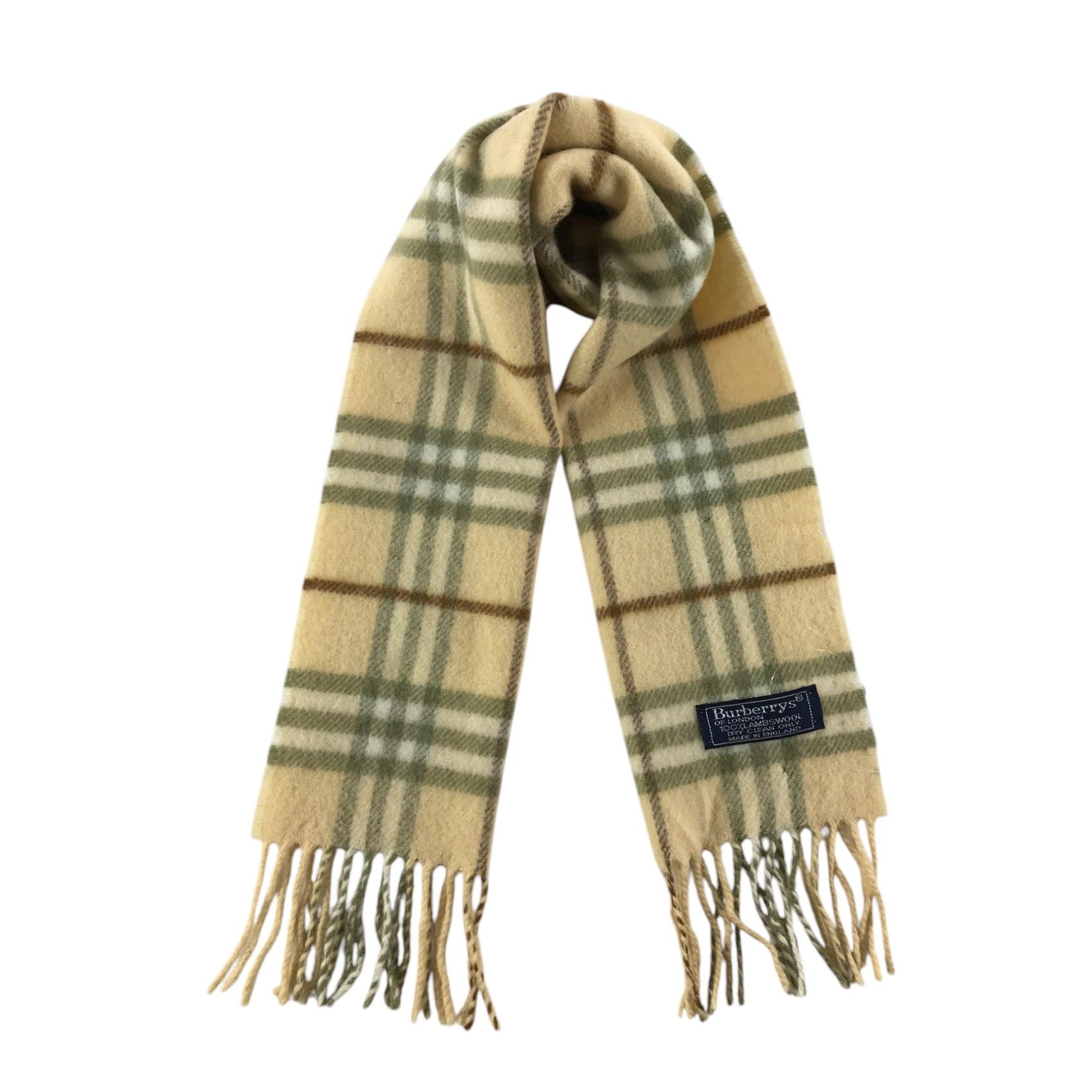Burberry × Vintage Burberry Scarf / Muffler / Neckwear - WW2409 Size ONE SIZE - 1 Thumbnail