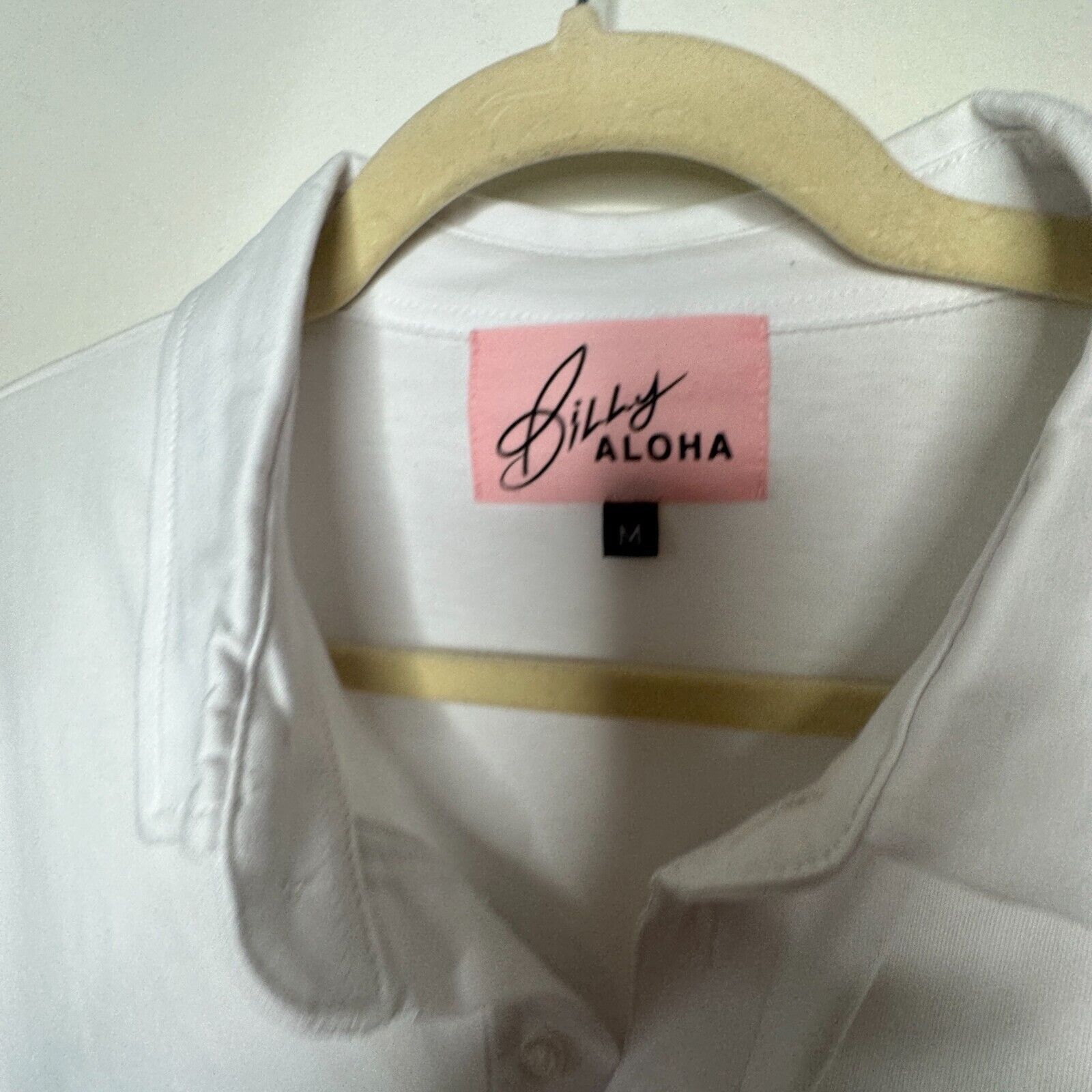 Other NWOT Billy Aloha Bright White Short Sleeve Polo Shirt Medium Size US M / EU 48-50 / 2 - 3 Thumbnail