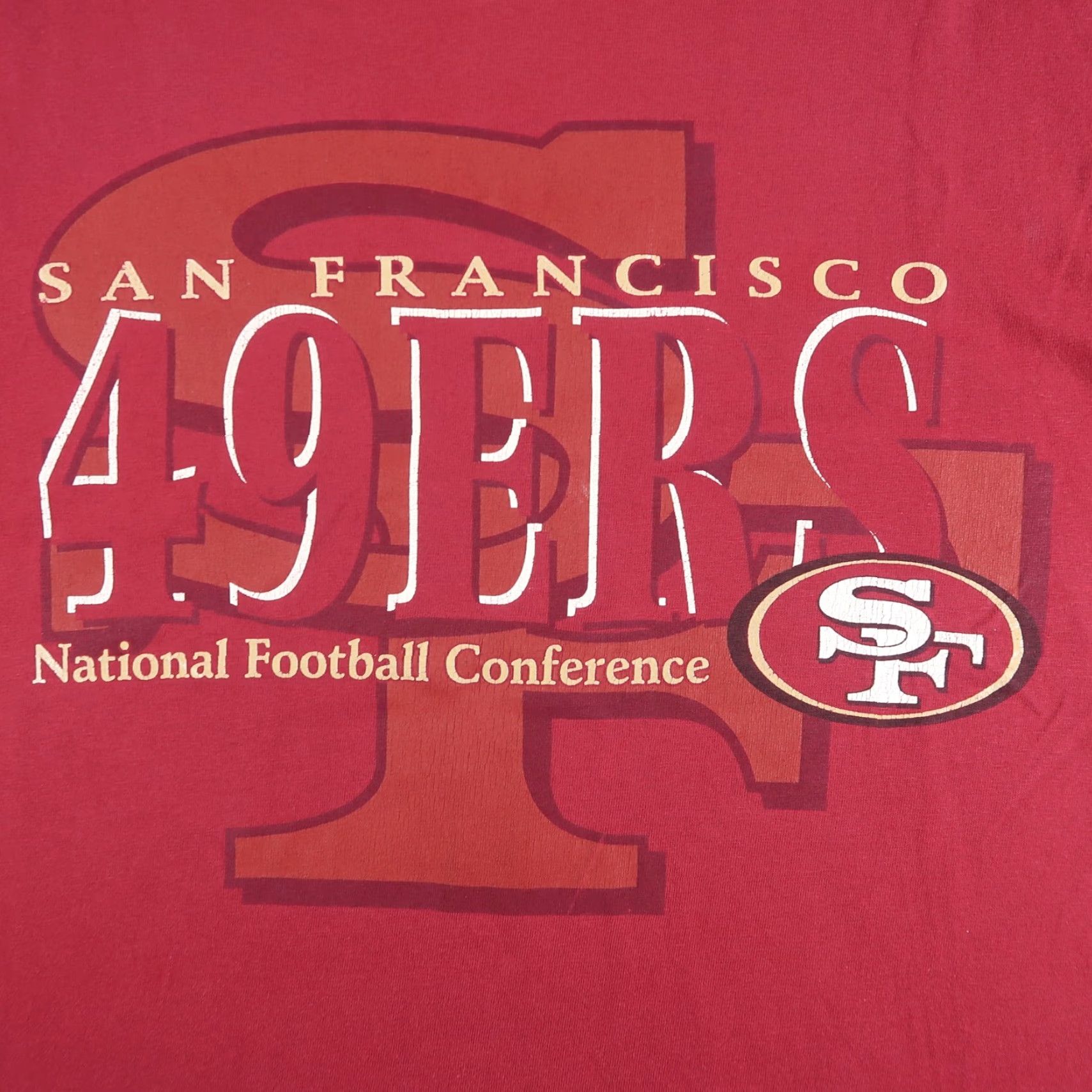 Starter VINTAGE San Francisco 49ers T-Shirt Mens L Large Red Logo NFL Short Sleeves Starter Shirt Size US L / EU 52-54 / 3 - 5 Thumbnail