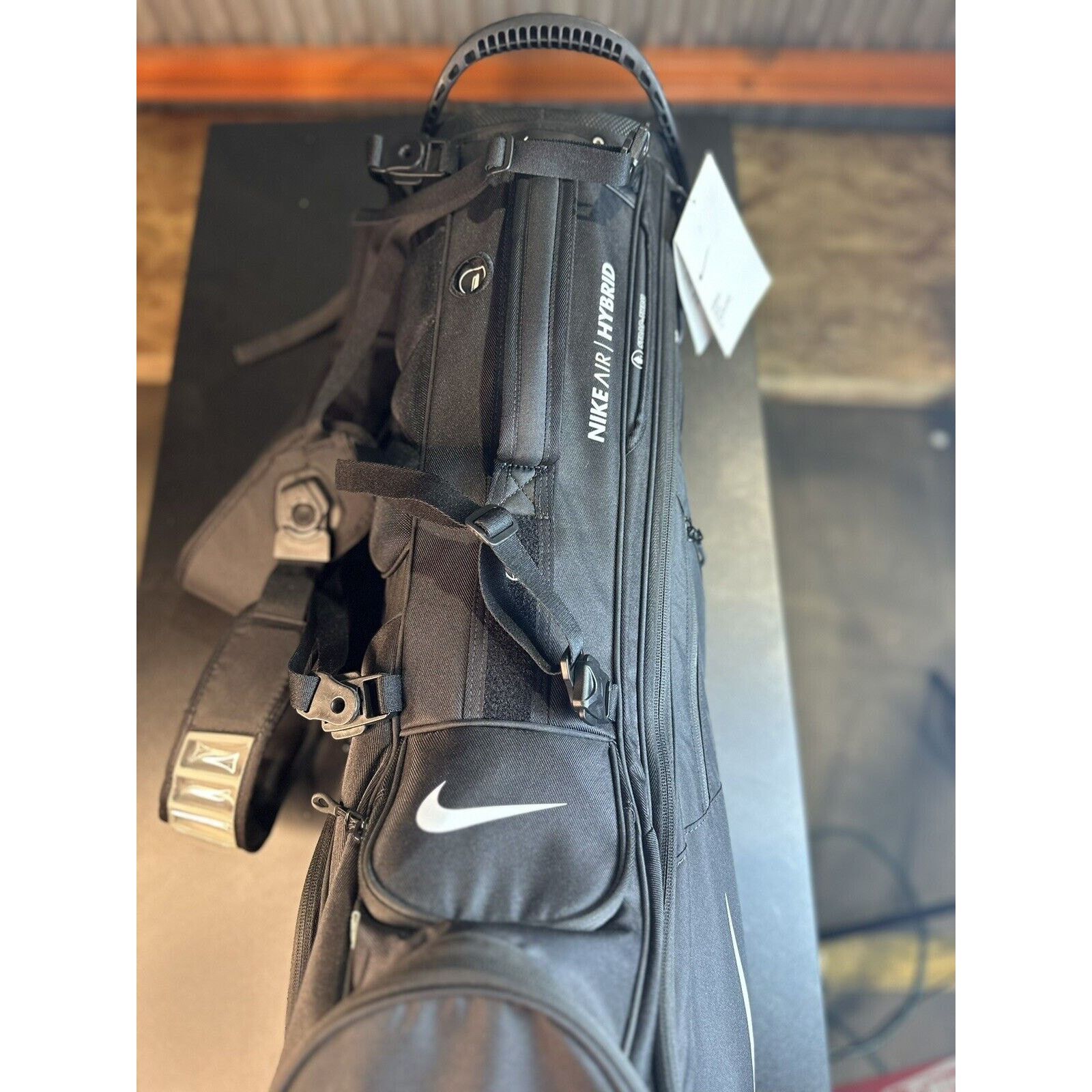 Nike Nike Air Hybrid Water Resistant Golf Bag, Black/White Size ONE SIZE - 4 Thumbnail