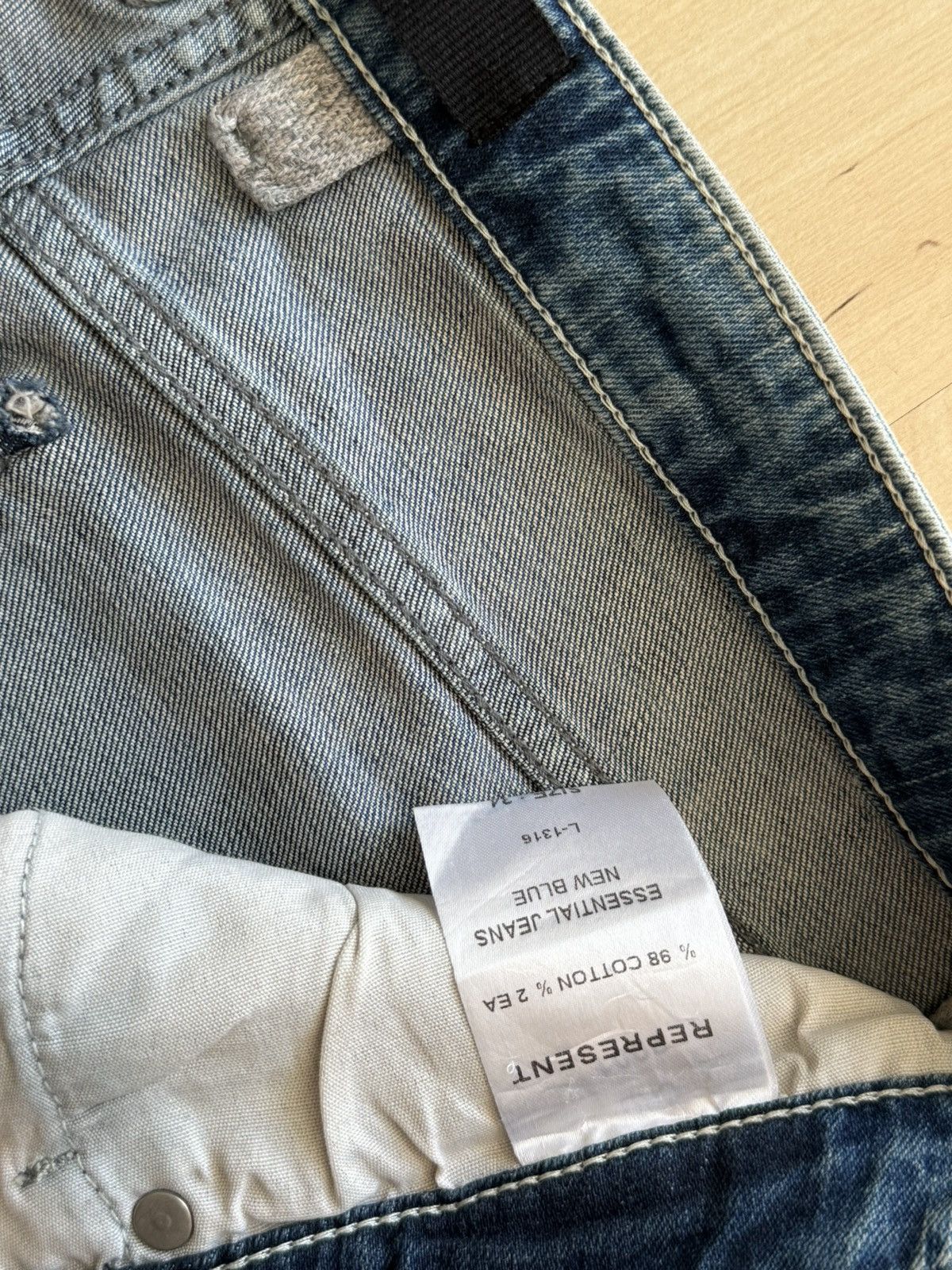Represent Clo. Represent essential biker jeans new blue denim Size US 34 / EU 50 - 8 Thumbnail