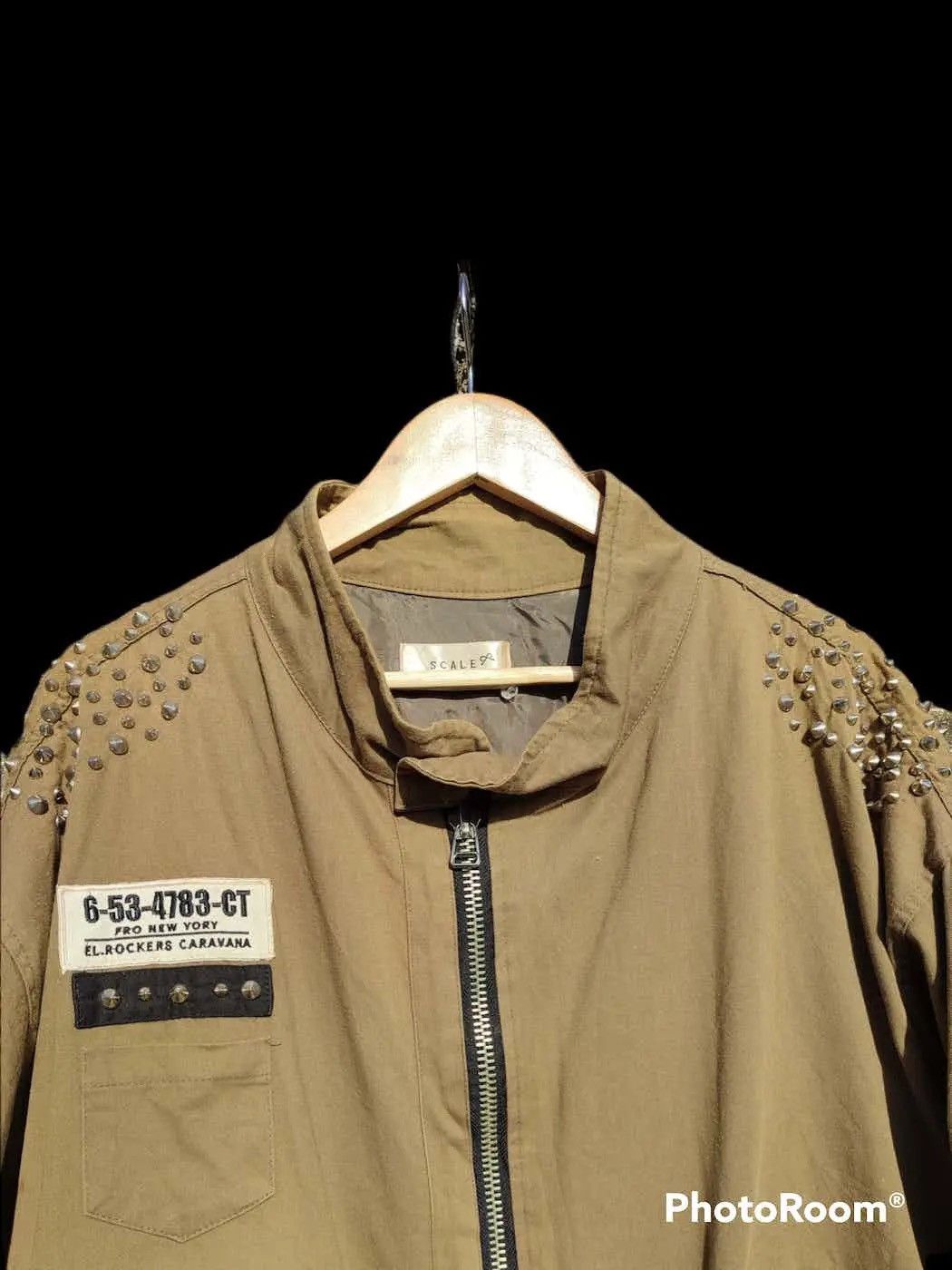 Seditionaries SCALE Studded Military Jacket w/ Rolling Stones Patch Size US L / EU 52-54 / 3 - 2 Thumbnail