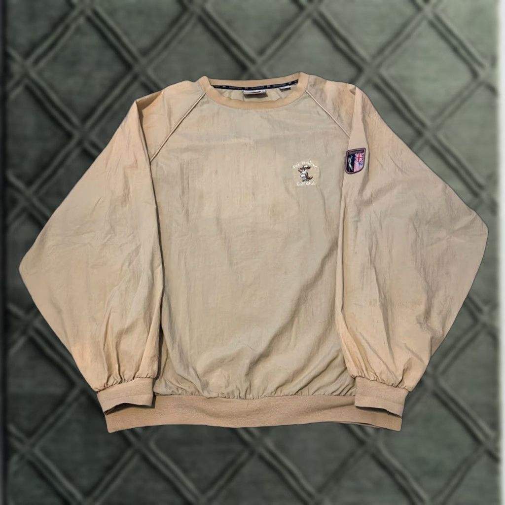 Vintage VINTAGE Slazenger Fox Hollow Club Beige Nylon Windbreaker Jacket XL Pullover Golf Men Size US XL / EU 56 / 4 - 1 Thumbnail