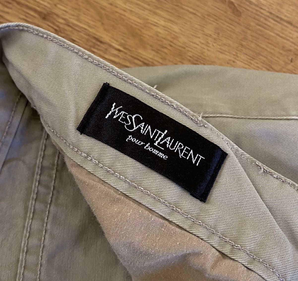 Yves Saint Laurent Yves Saint Laurent Pocket Logo Pants x Luxury x Vintage Size US 38 / EU 54 - 7 Thumbnail