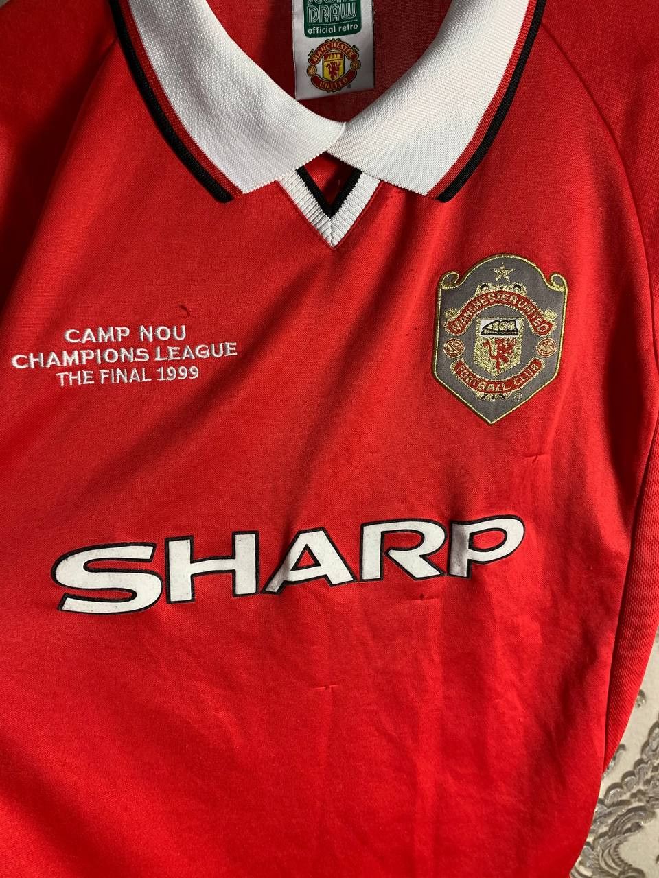 Vintage Very Rare FC Manchester United England Retro Soccer Jersey Size US M / EU 48-50 / 2 - 3 Thumbnail