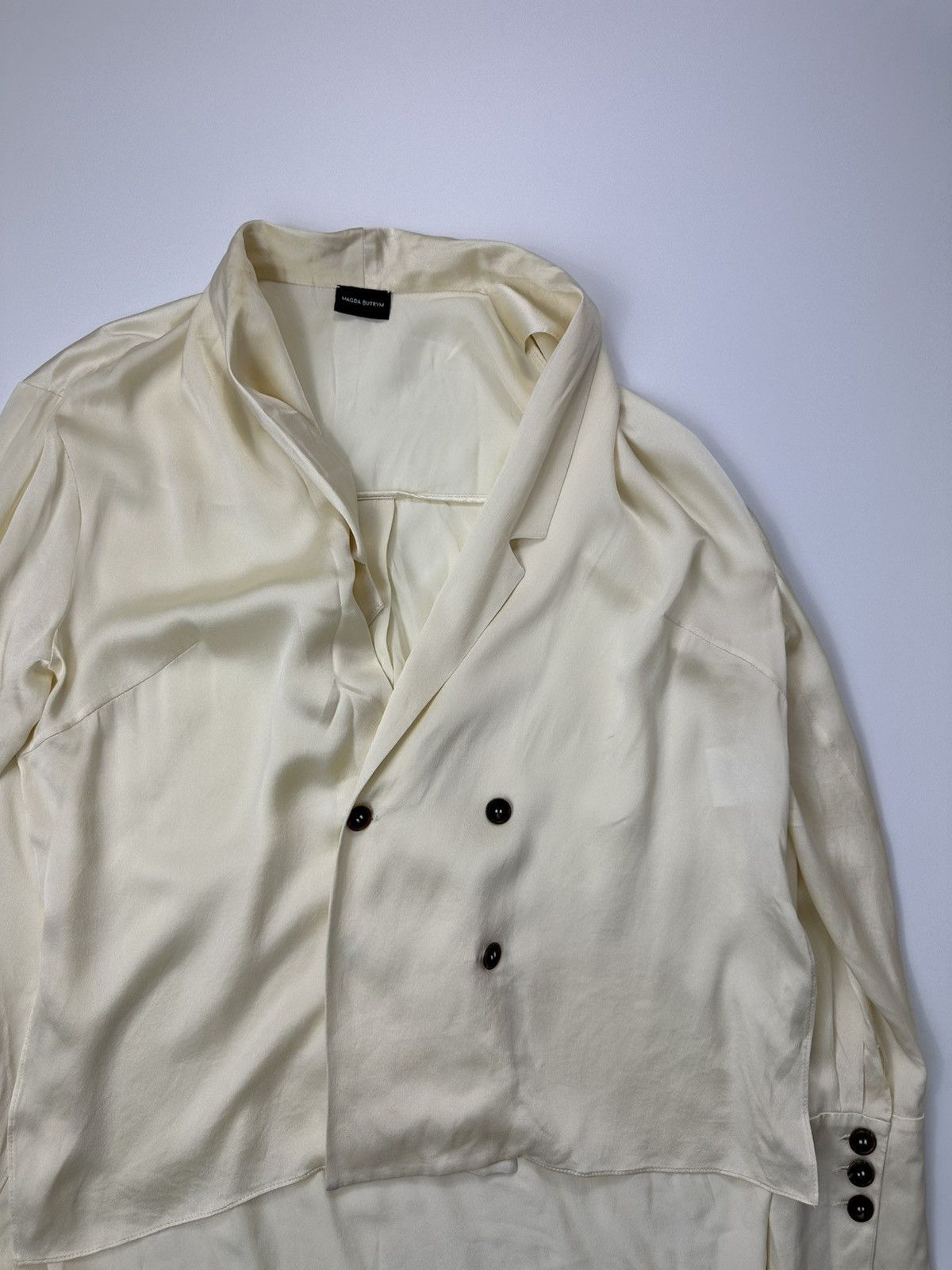 Magda Butrym Magda Butrym Silk Button Shirt Size M / US 6-8 / IT 42-44 - 5 Thumbnail
