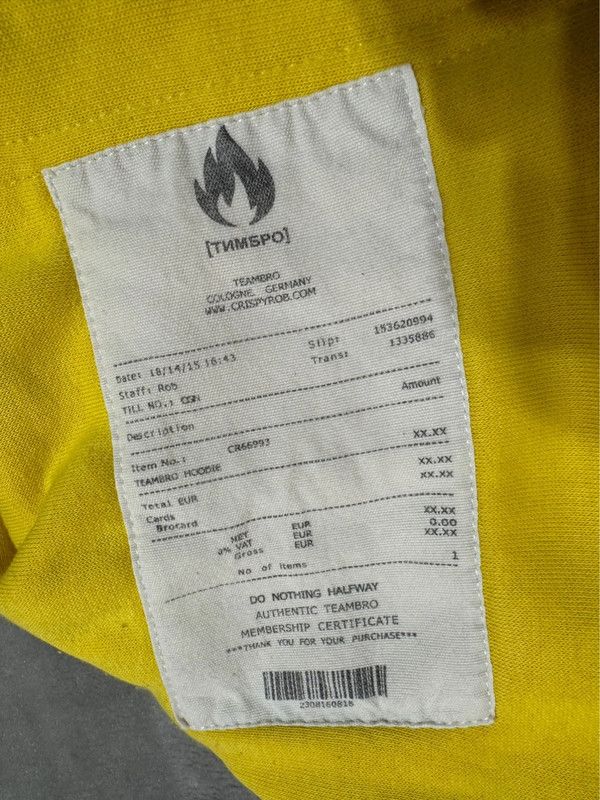 Other ТИМБPO team bro Crispyrob youtube limited size S hoodie Size US S / EU 44-46 / 1 - 4 Thumbnail
