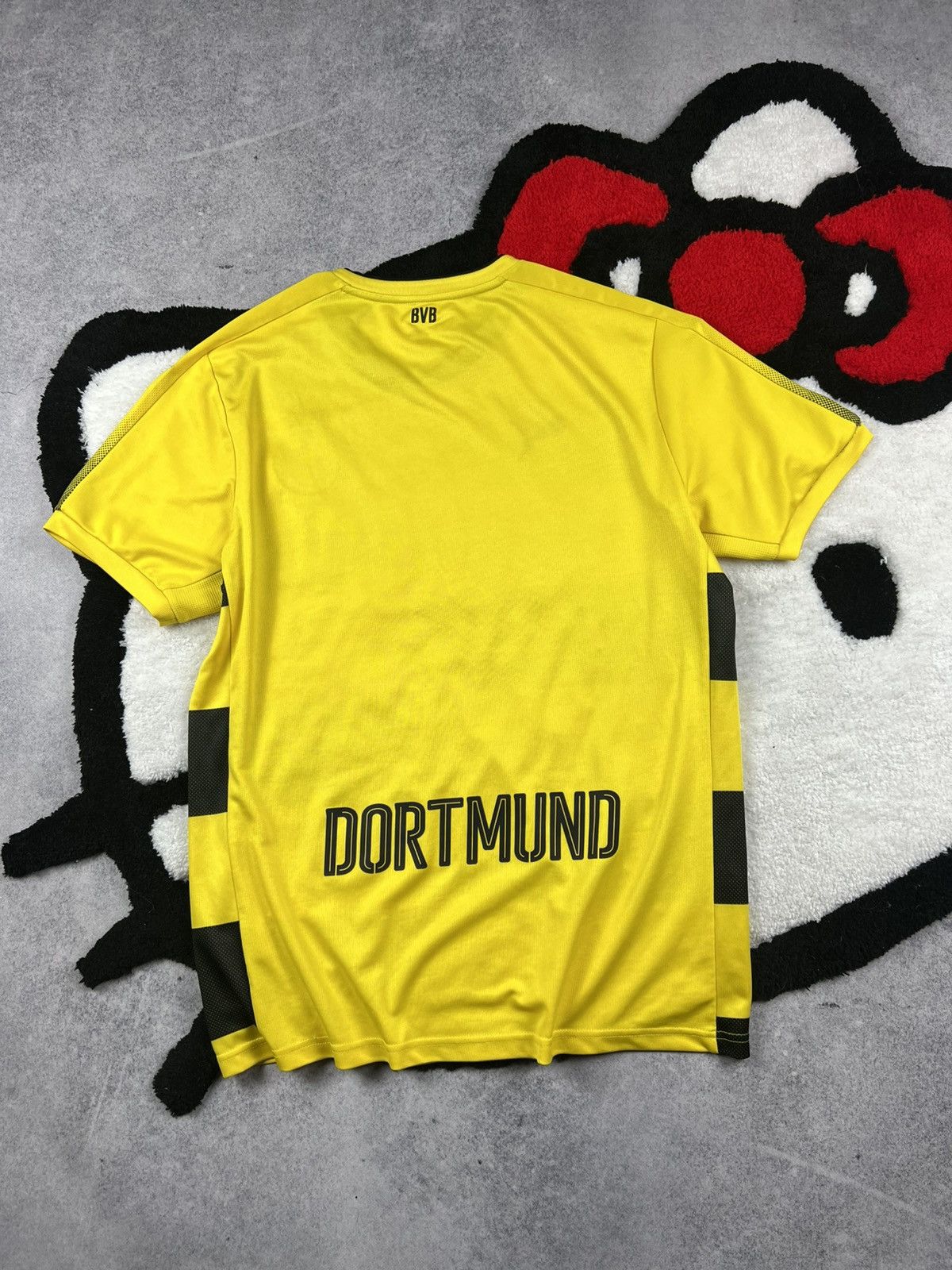 Puma Y2K Borussia Dortmund BVB 2017-18 Blockcore Soccer Jersey Size US L / EU 52-54 / 3 - 7 Thumbnail