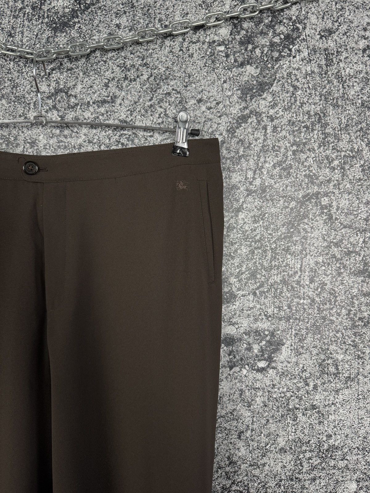 Burberry Women’s Burberry London Classic Pants Luxury Trousers Sz 48 Size 34" / US 12 / IT 48 - 2 Thumbnail