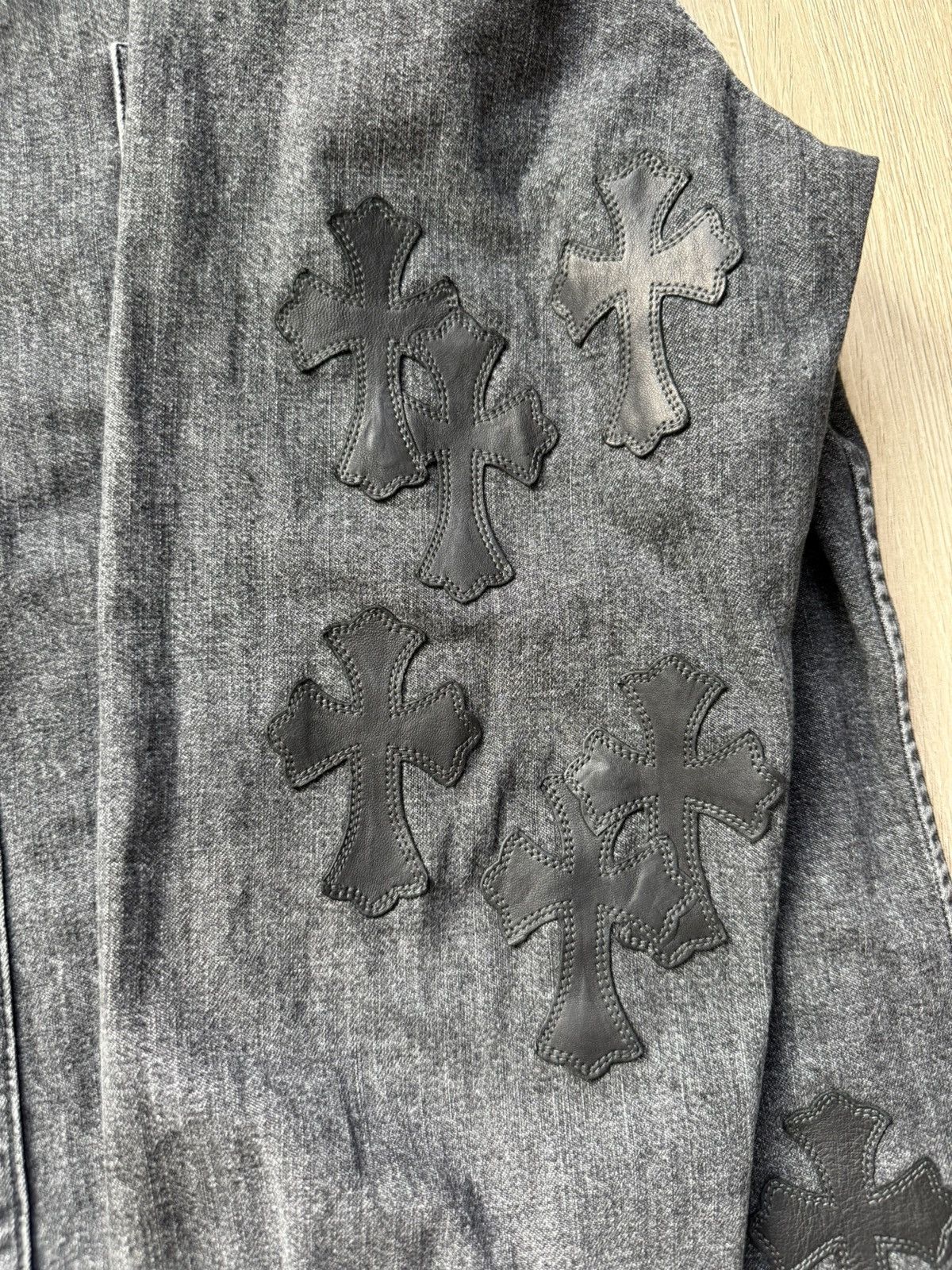 Chrome Hearts Chrome hearts flooded cross patches denim shirts Size US L / EU 52-54 / 3 - 3 Thumbnail