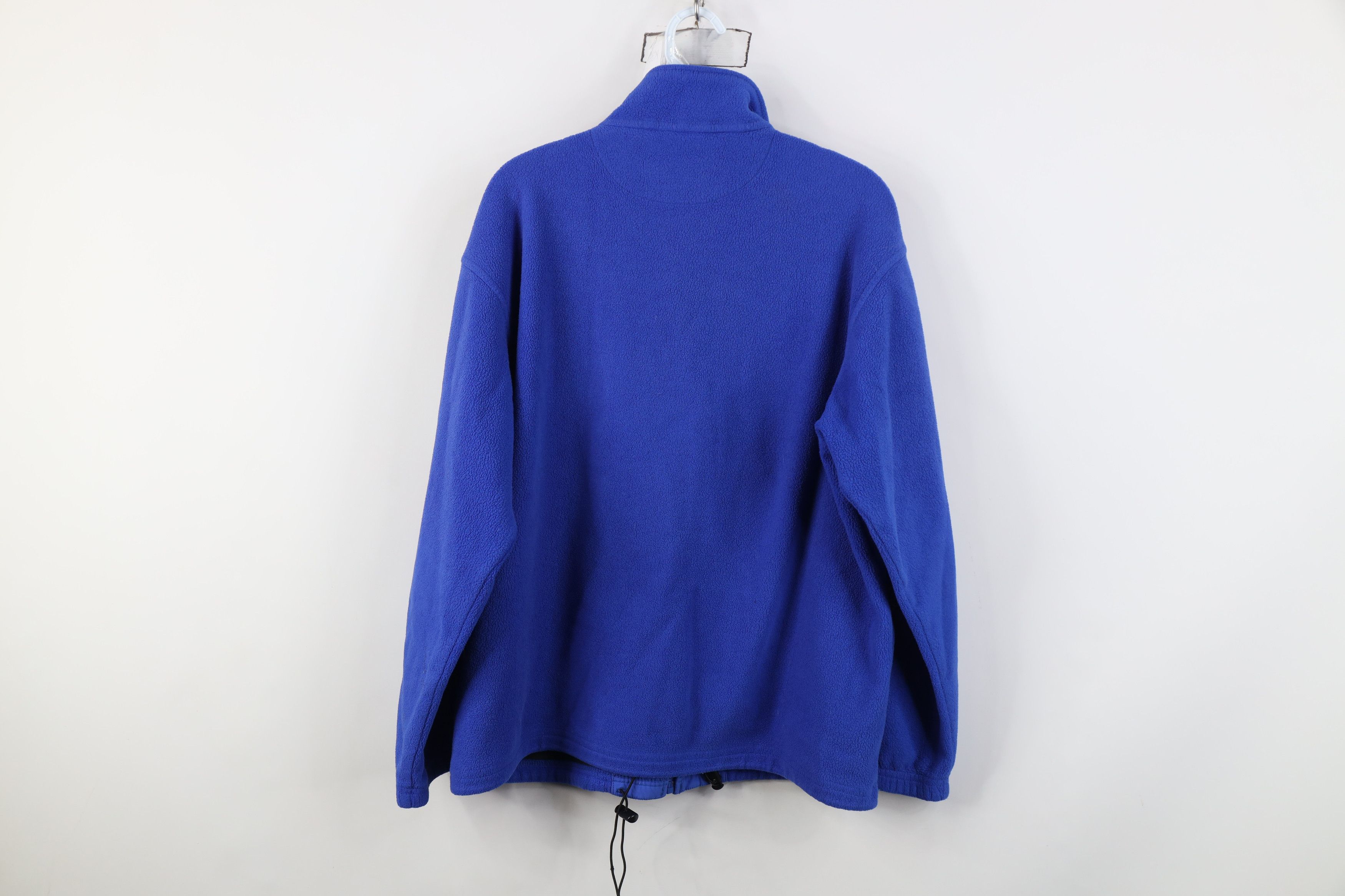 Lands' End Vintage 90s Lands End Blank Full Zip Fleece Jacket Blue USA Size M / US 6-8 / IT 42-44 - 11 Thumbnail