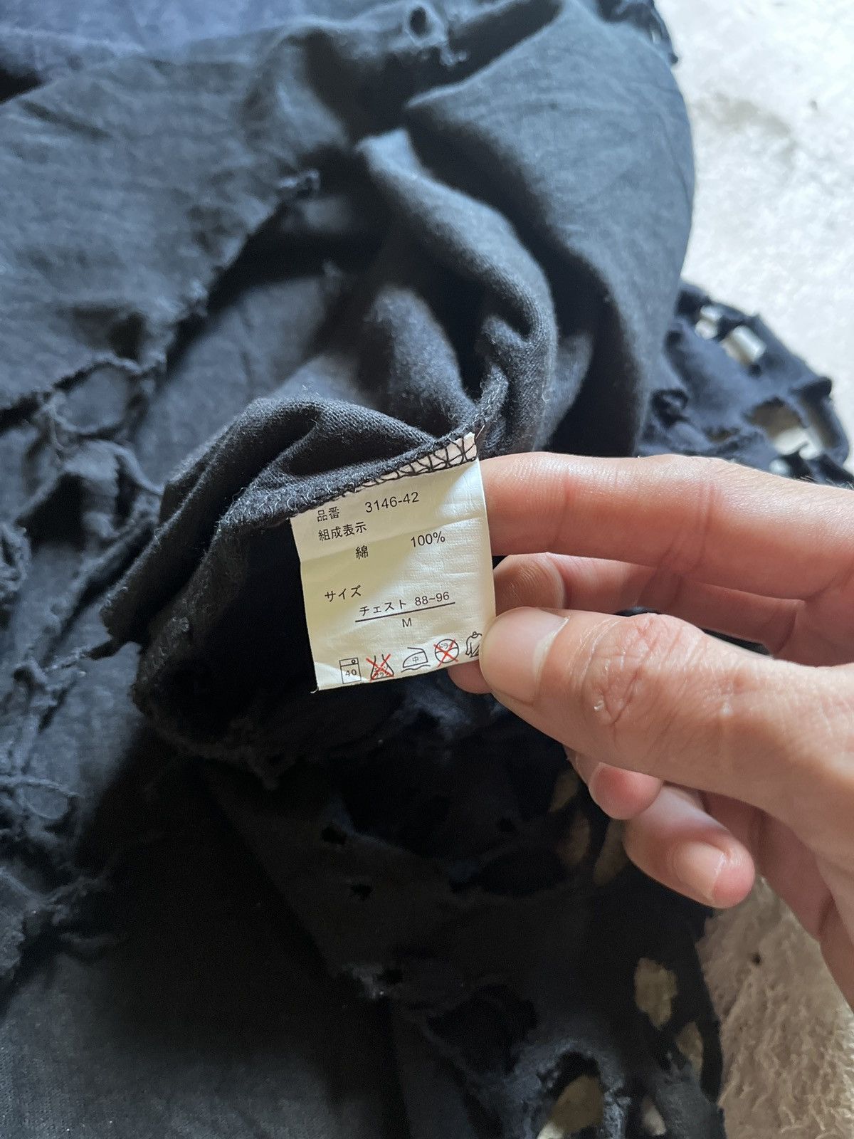 Japanese Brand BERNINGS SHO DISTRESSED SMOKE SKULLS Size US M / EU 48-50 / 2 - 6 Thumbnail