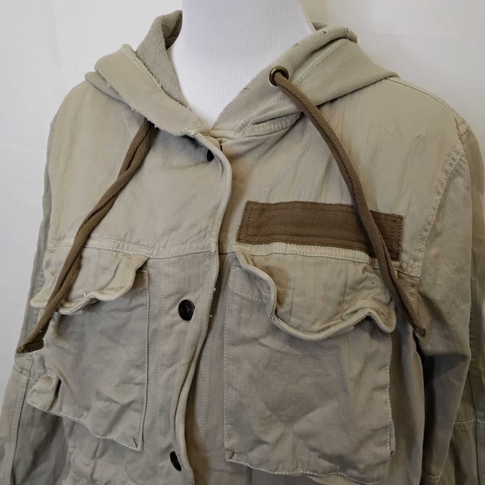 Free People Free People Cargo Hoodie Jacket Women's S Beige Oversized Size S / US 4 / IT 40 - 4 Thumbnail