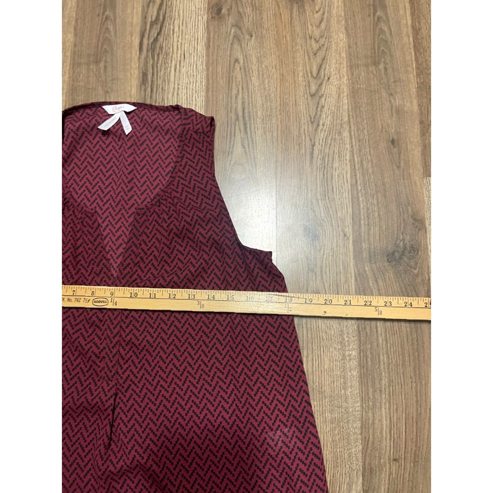 Vintage Candie's Tank Top Women's Medium Red Black V-Neck Sleeveless Shirt Casual Womens M Red Candie's Tank Top V-Neck Sleeveless M Women's Shirt Size M / US 6-8 / IT 42-44 - 5 Thumbnail