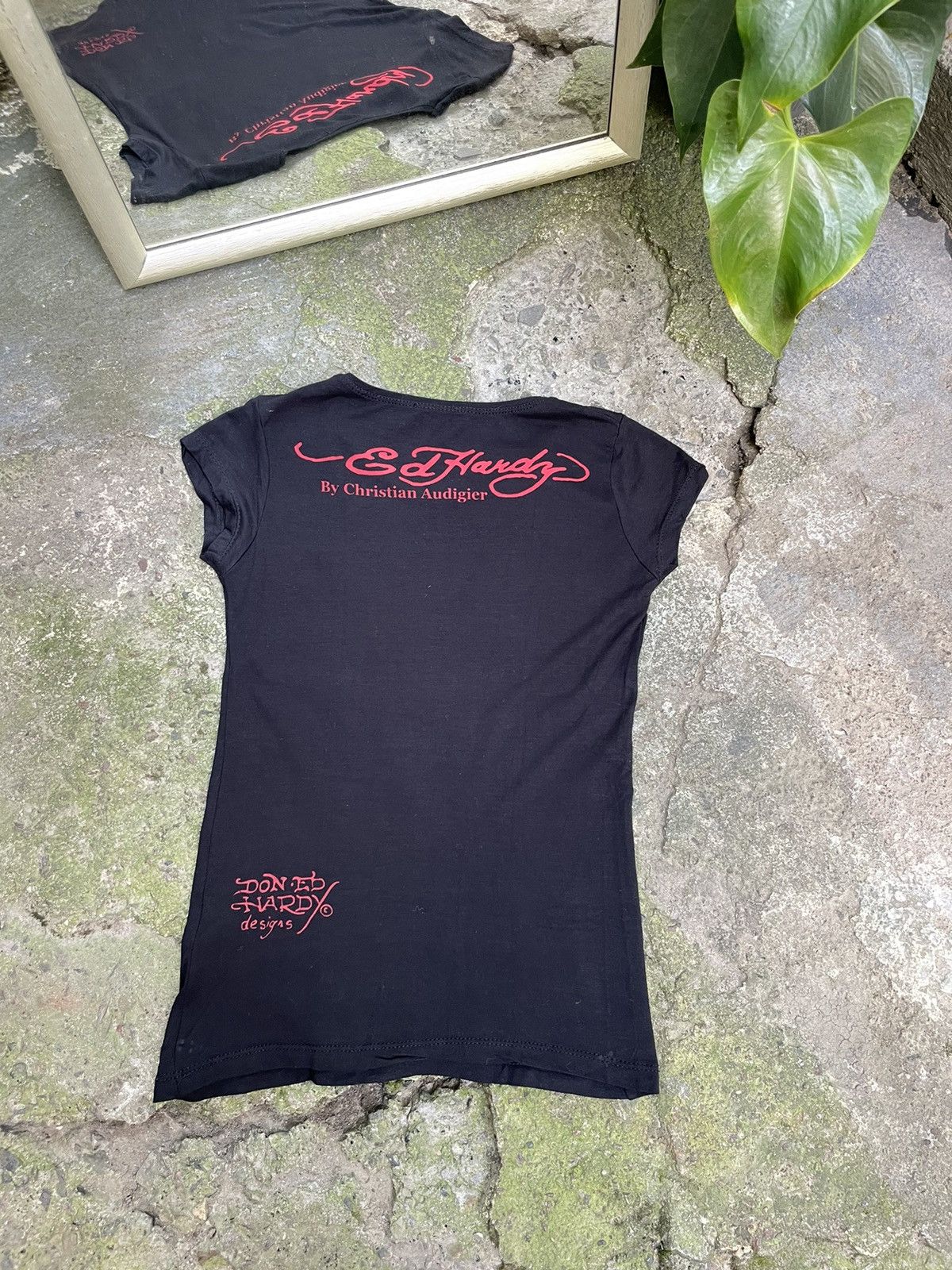 Ed Hardy Vintage Ed Hardy Mermaid Y2K Black T-Shirt Japan RARE Size M / US 6-8 / IT 42-44 - 2 Thumbnail