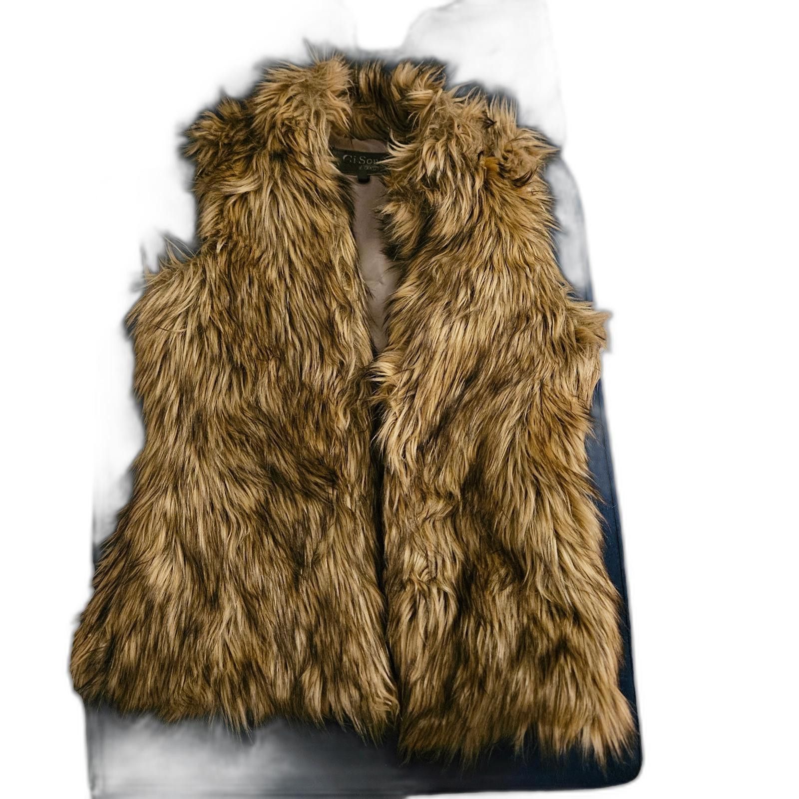 Designer Ci Sono by Cavichi Faux Fur Vest –Statement Piece, Size M Size M / US 6-8 / IT 42-44 - 1 Thumbnail