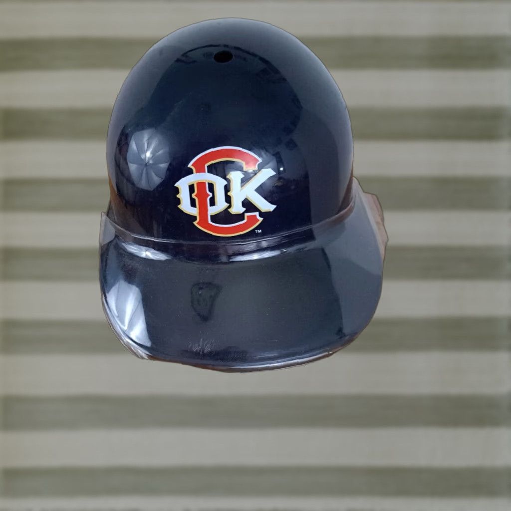 Vintage Rawlings Baseball Cap Oklahoma City Red Hawks Triple A Souvenir Batting Helmet New Adjustable Blue Men Cap Baseball Theme Size ONE SIZE - 1 Thumbnail
