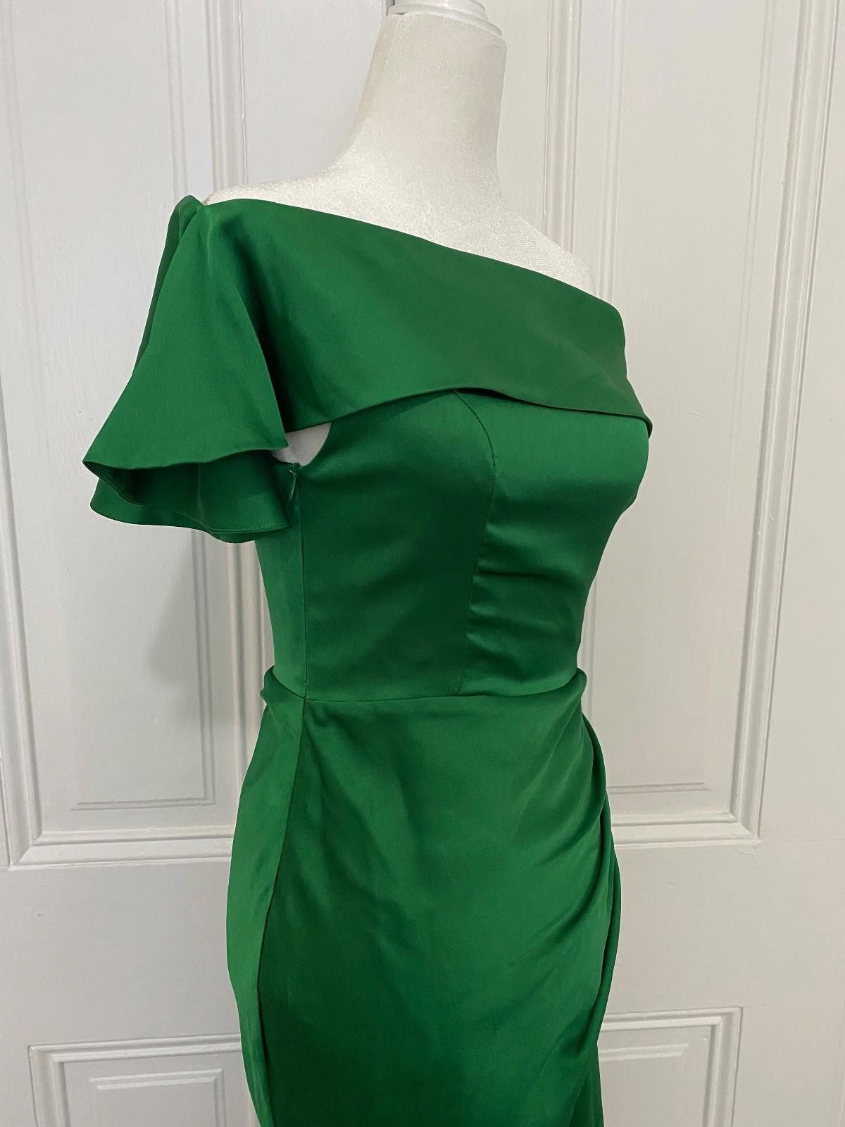 Other AMITY Asymmetric Neck Dress in Emerald Green (MEDIUM) Size M / US 6-8 / IT 42-44 - 9 Thumbnail